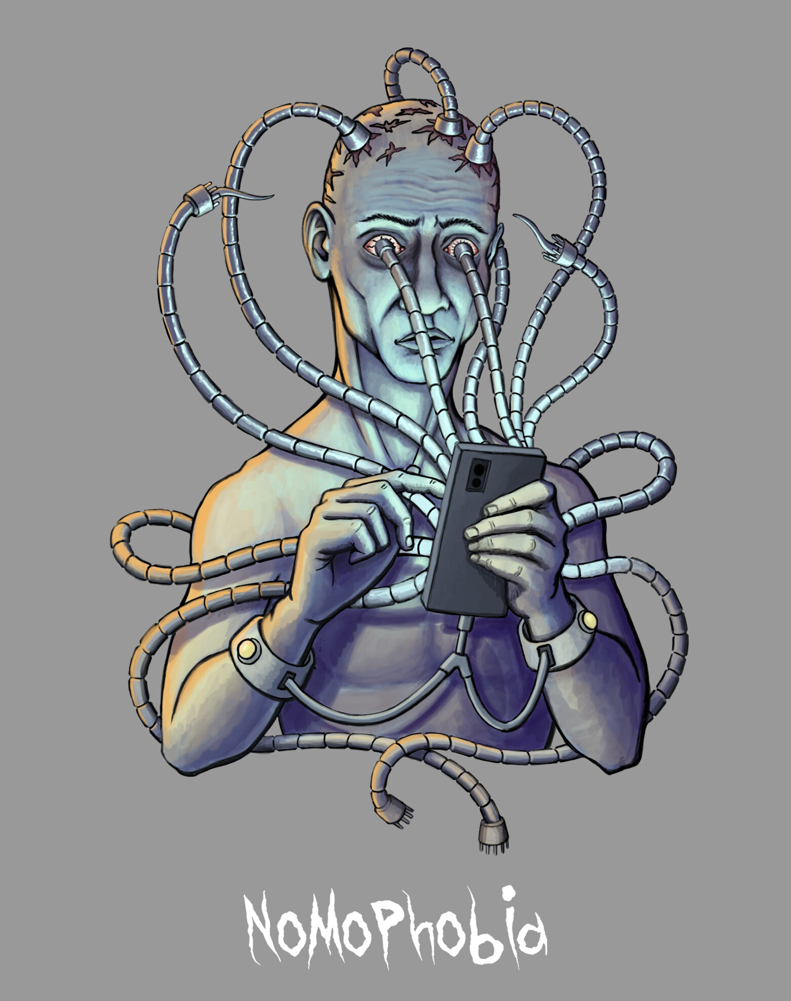 ArtStation - Nomophobia (Spot Illustration)