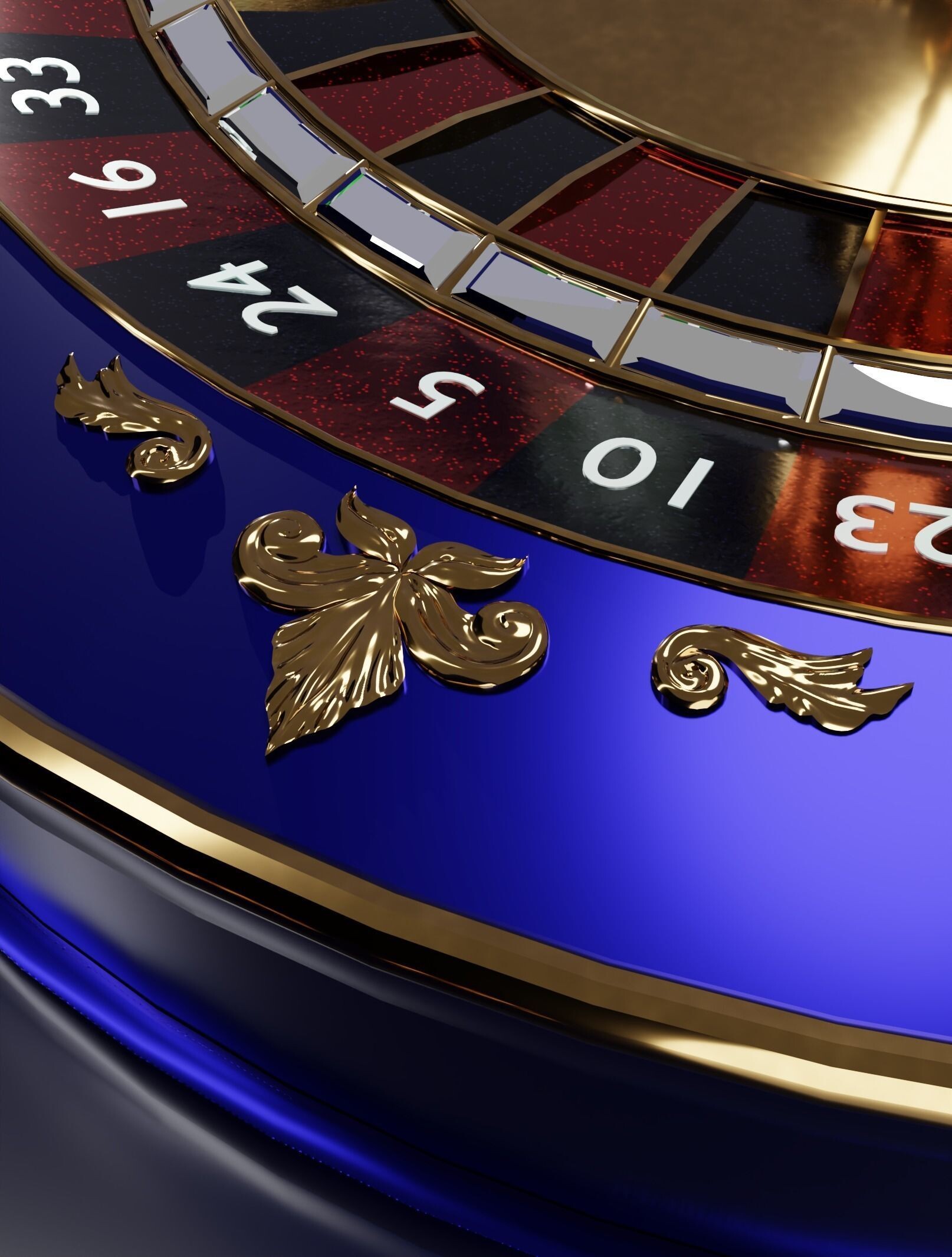 ArtStation Vintage Casino Slot Machine and Roulette