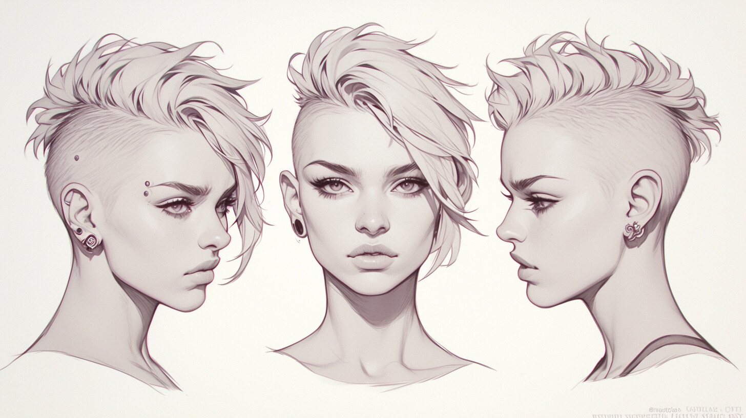 ArtStation - +330 Punk Rock Female Sketch Reference(4k) ArtStation - +330 Punk Rock Female Sketch Reference(4k)