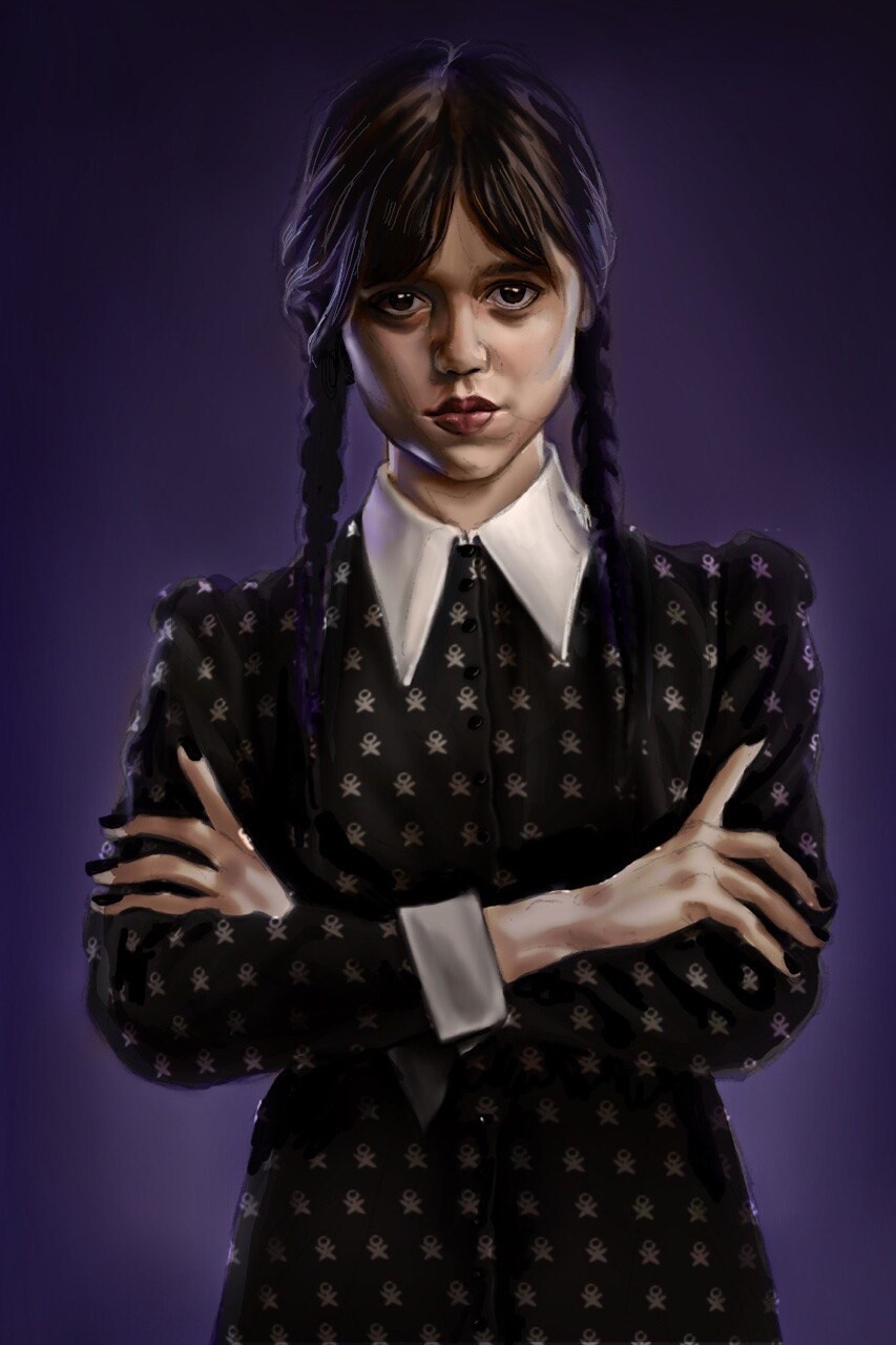 Wednesday digital portrait practice