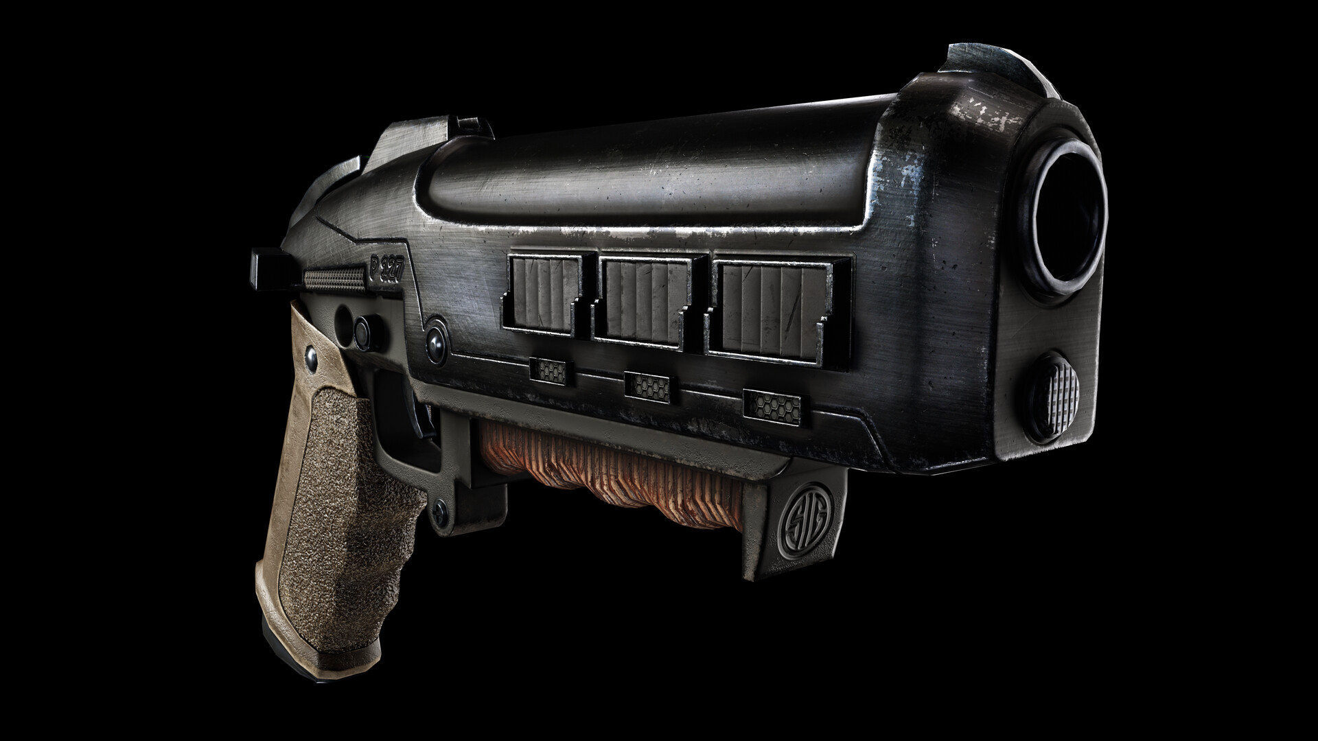 ArtStation - Fallout New Vegas - 12.7mm Pistol & Li'l Devil