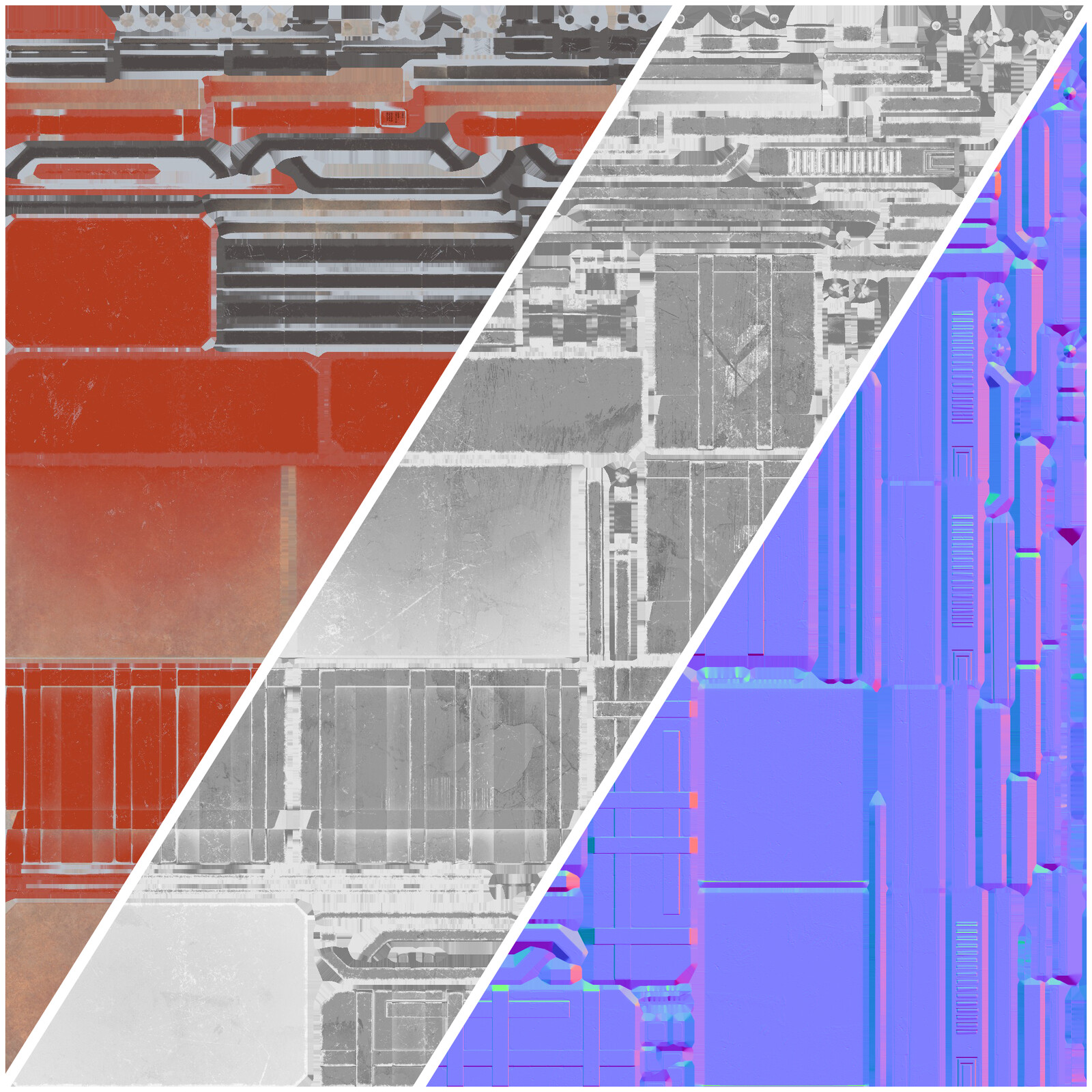 Textures Clean (Base Color/Rough/Normal)