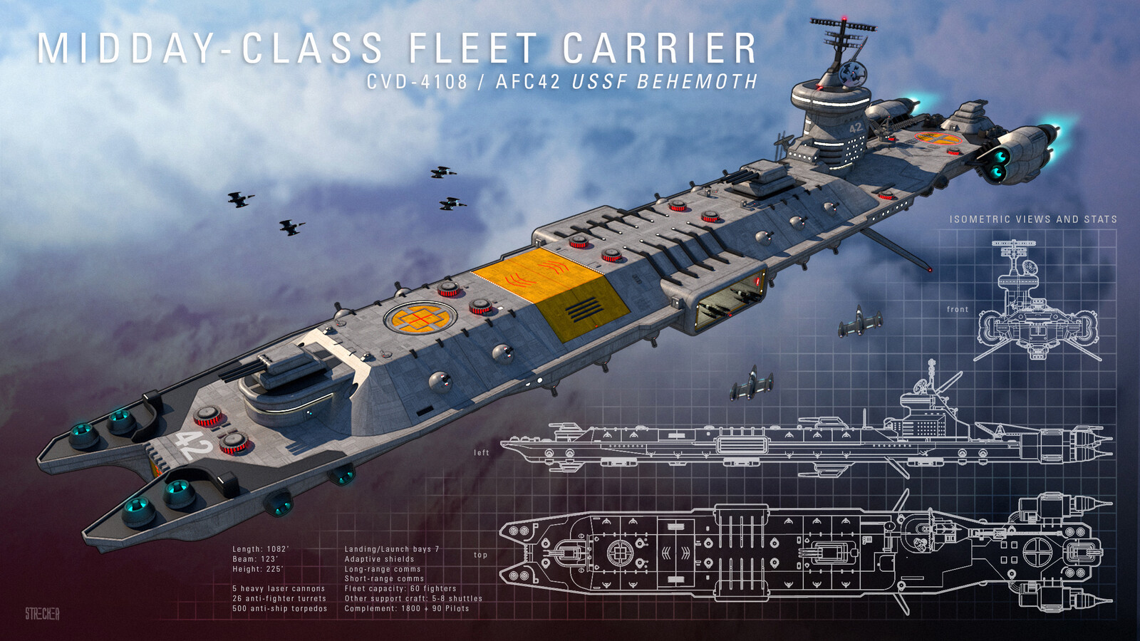 Armored Fleet Carrier 42 - USSF Behemoth (Allies)