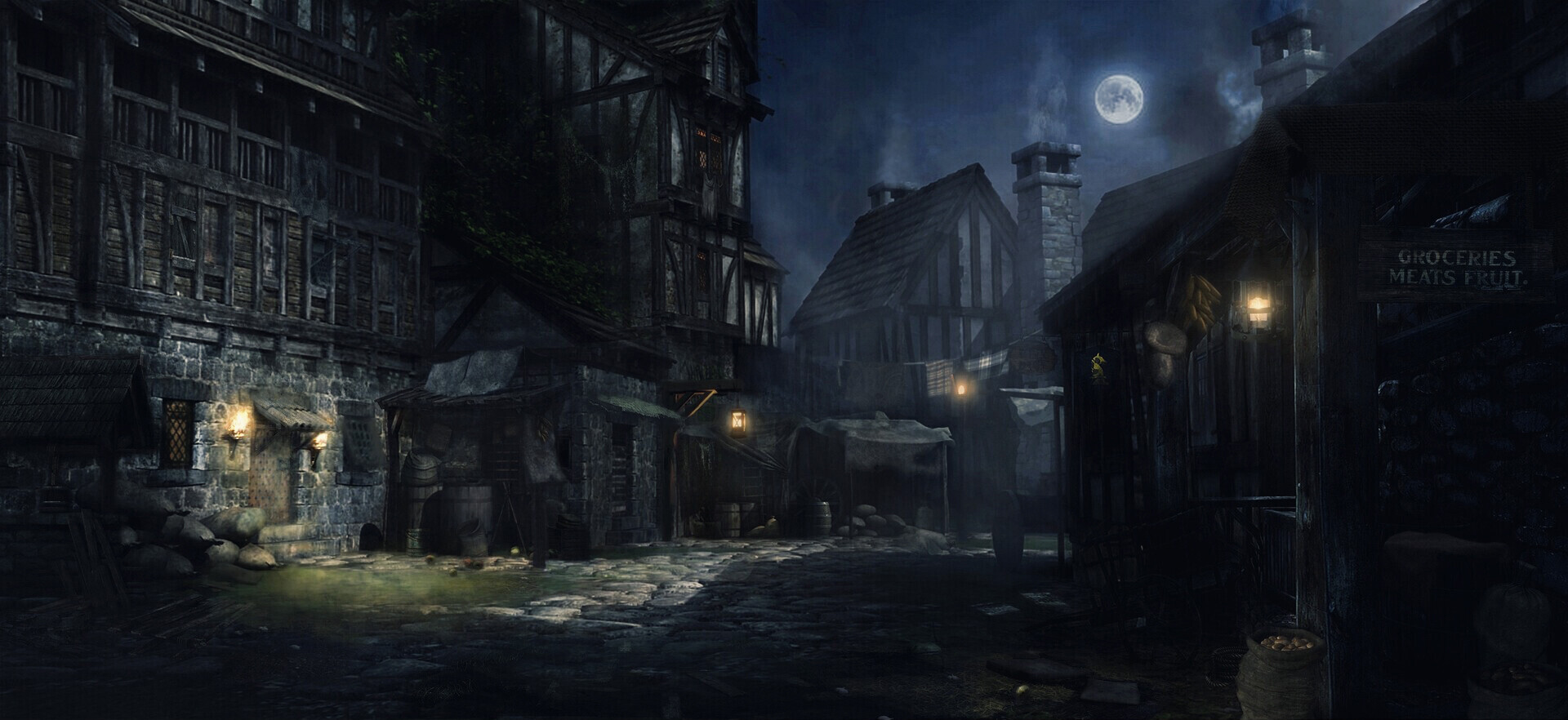 ArtStation - Medieval village