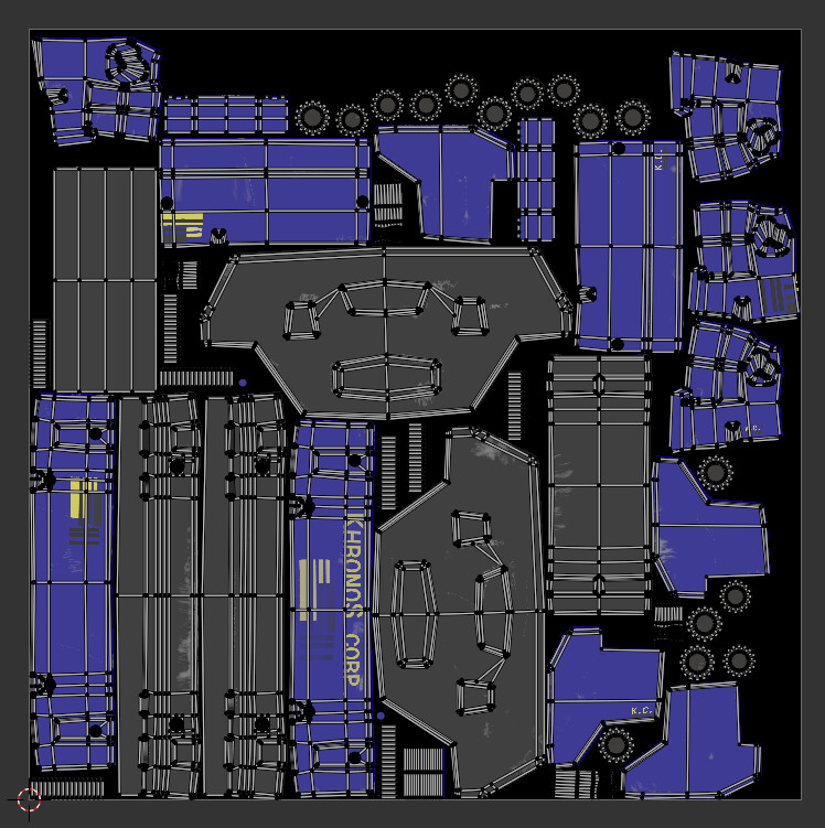 UV map with Albedo Channel