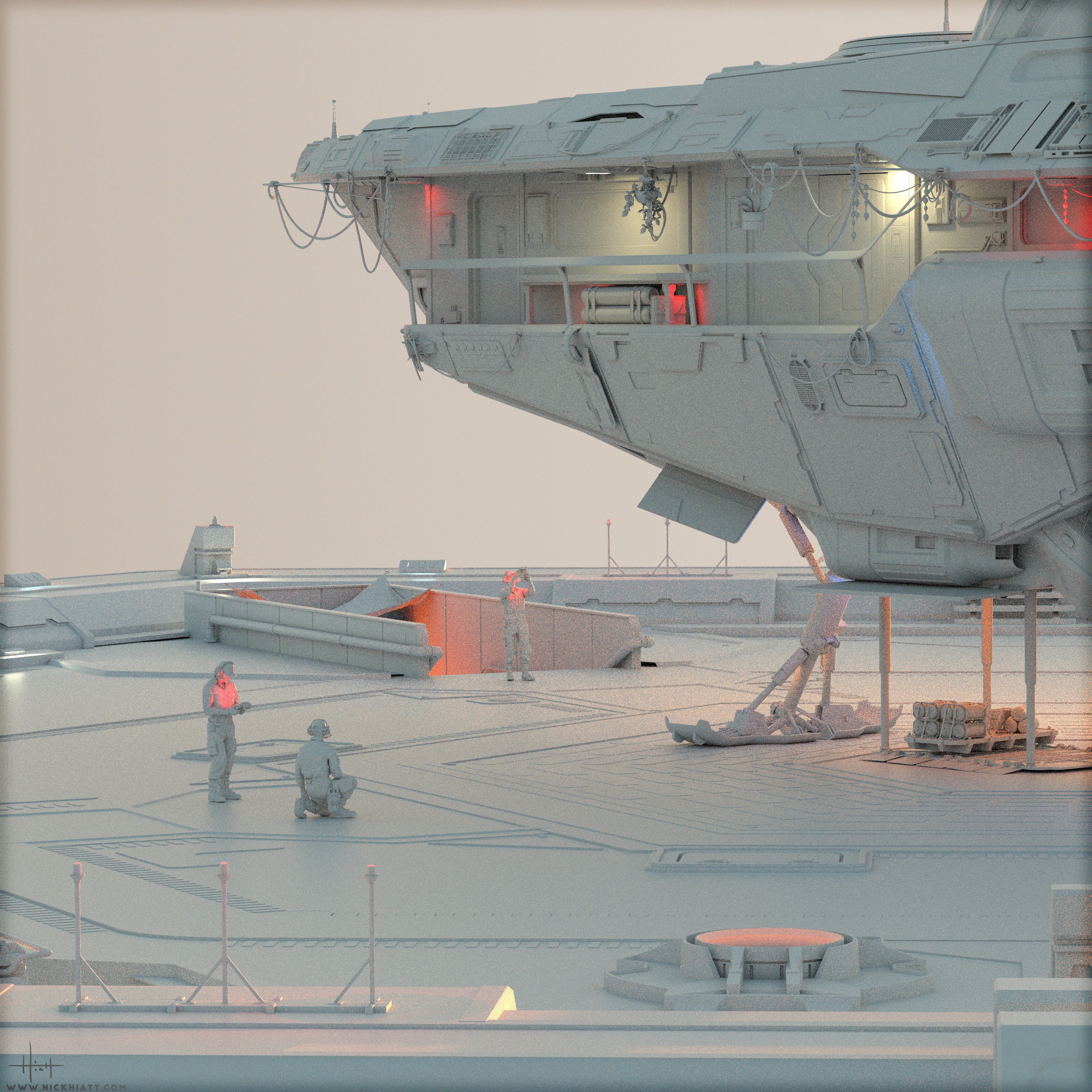 'Agrius : Landing Pad Dusk'
3D