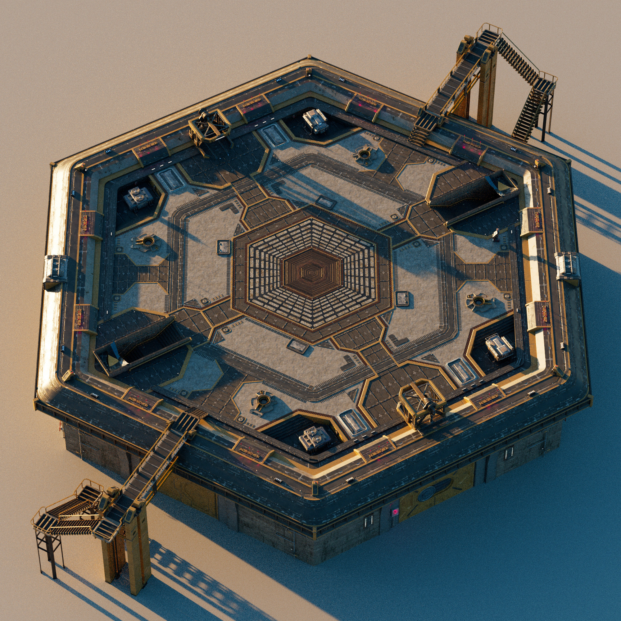 'Agrius' : Landing Pad
3/4 view