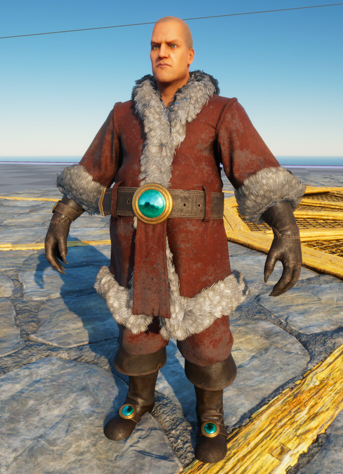 Krampus Suit.  Re-imagined the Santa suit.  Added some new bits as well as doing a dirty and worn version of the suit.