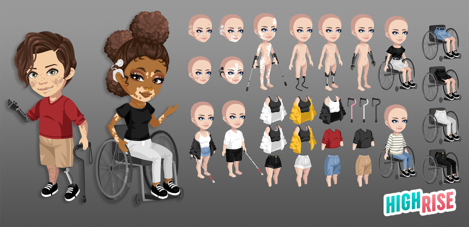 HighRise Avatars - Body Positivity Collection
