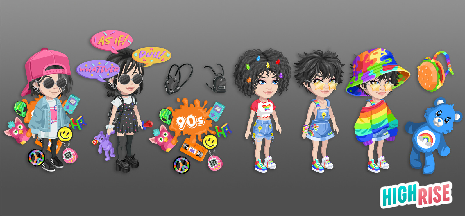 HighRise Avatars - 90's Nostalgia 