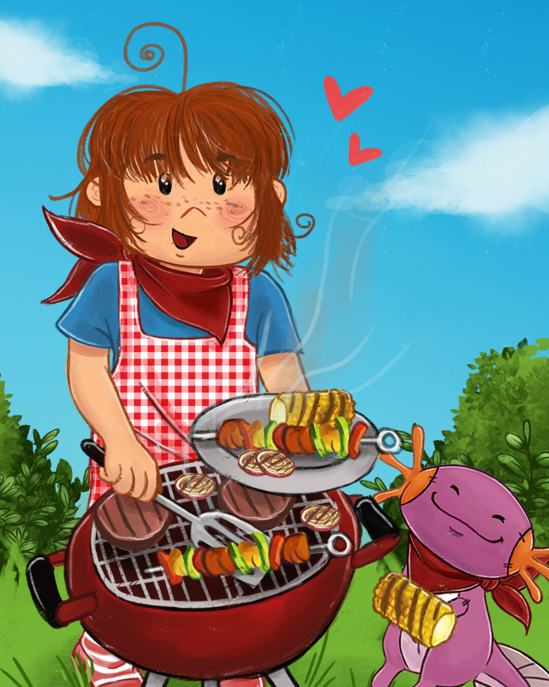 Summer-themed illustrations