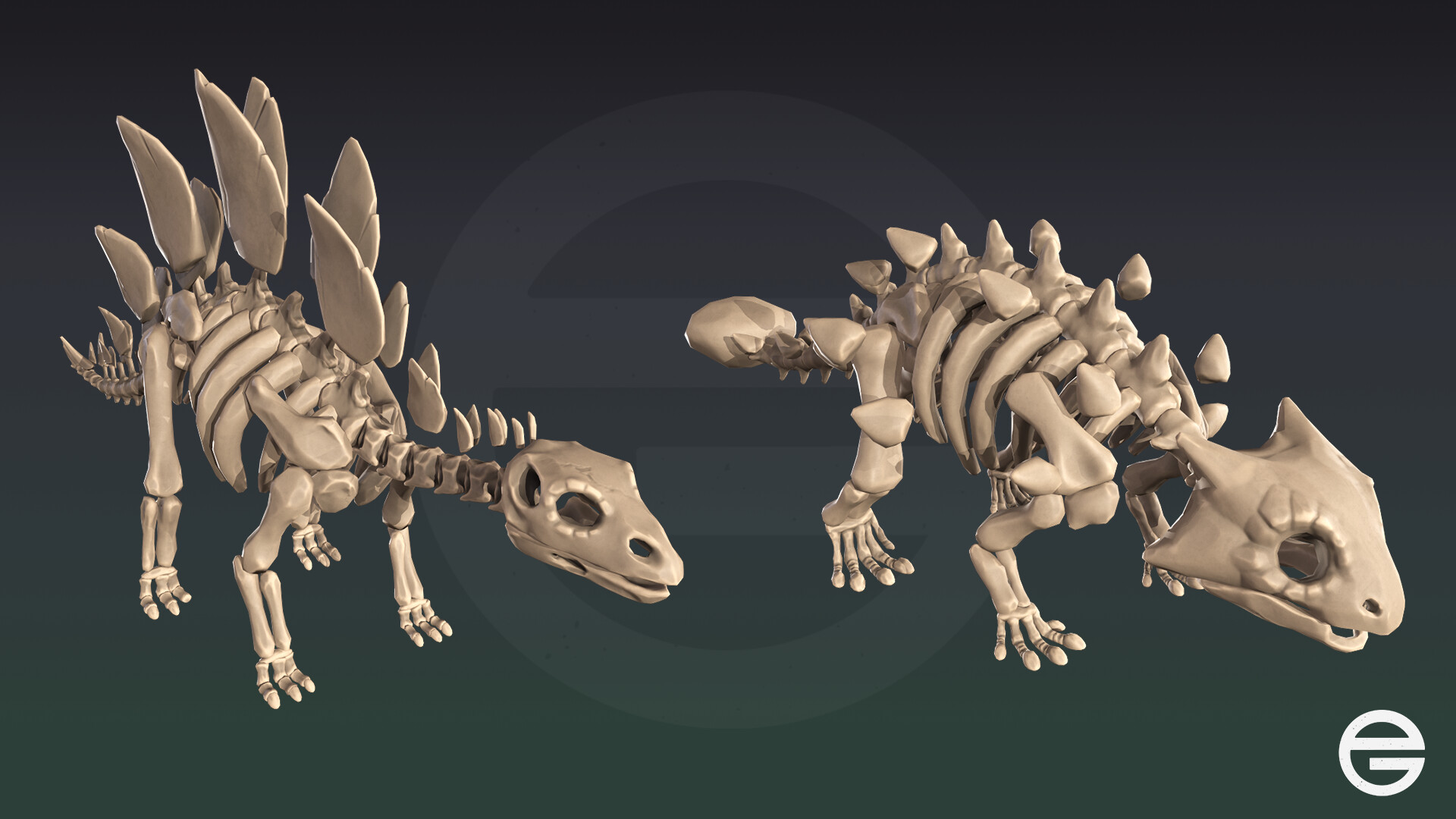 ArtStation 3D Dinosaur Skeleton Models