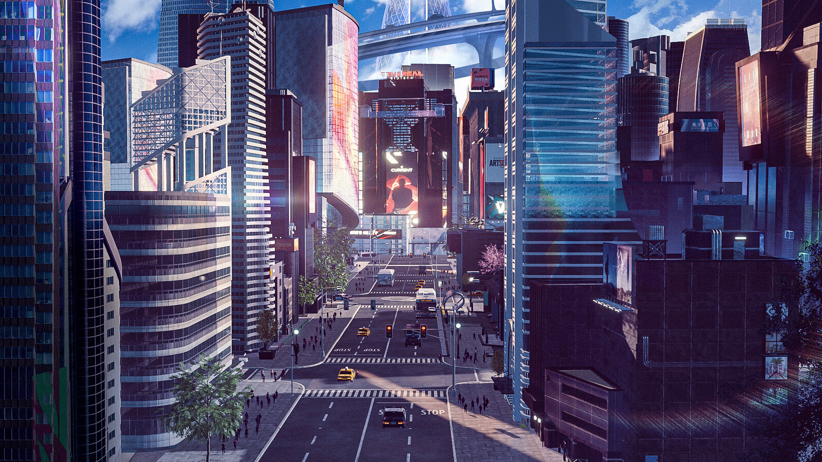 The Waking World - Modern Cityscape - Environment Design