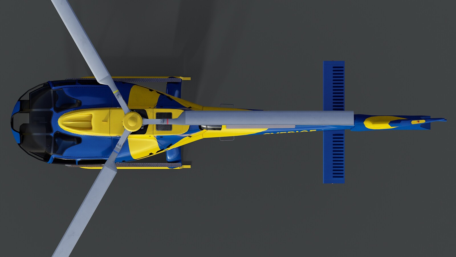 Helicopter Airbus H130 - Scandinavia Pack - Livery Sverige (Sweden) - Base Albedo Map View 1