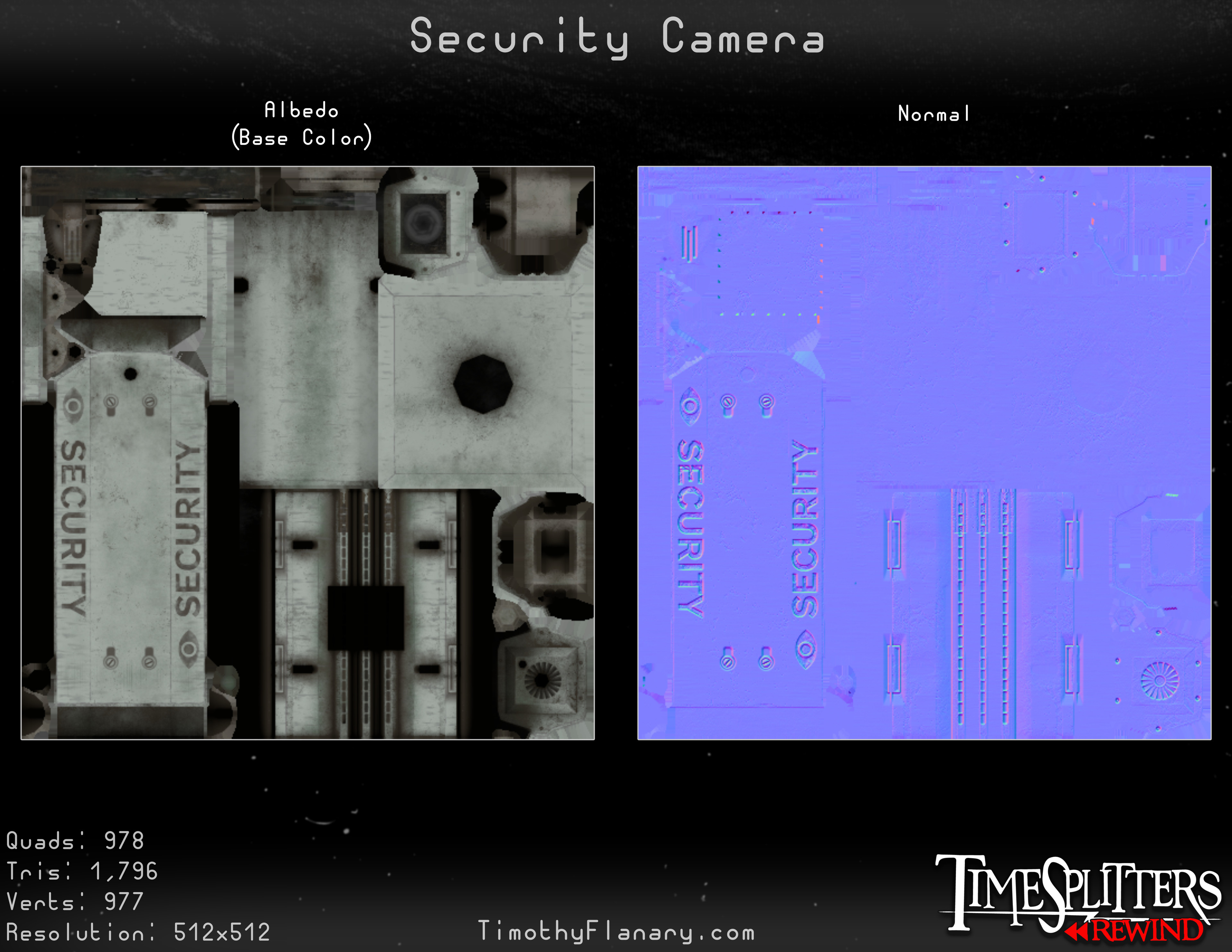 Security Camera - Albedo and Normal