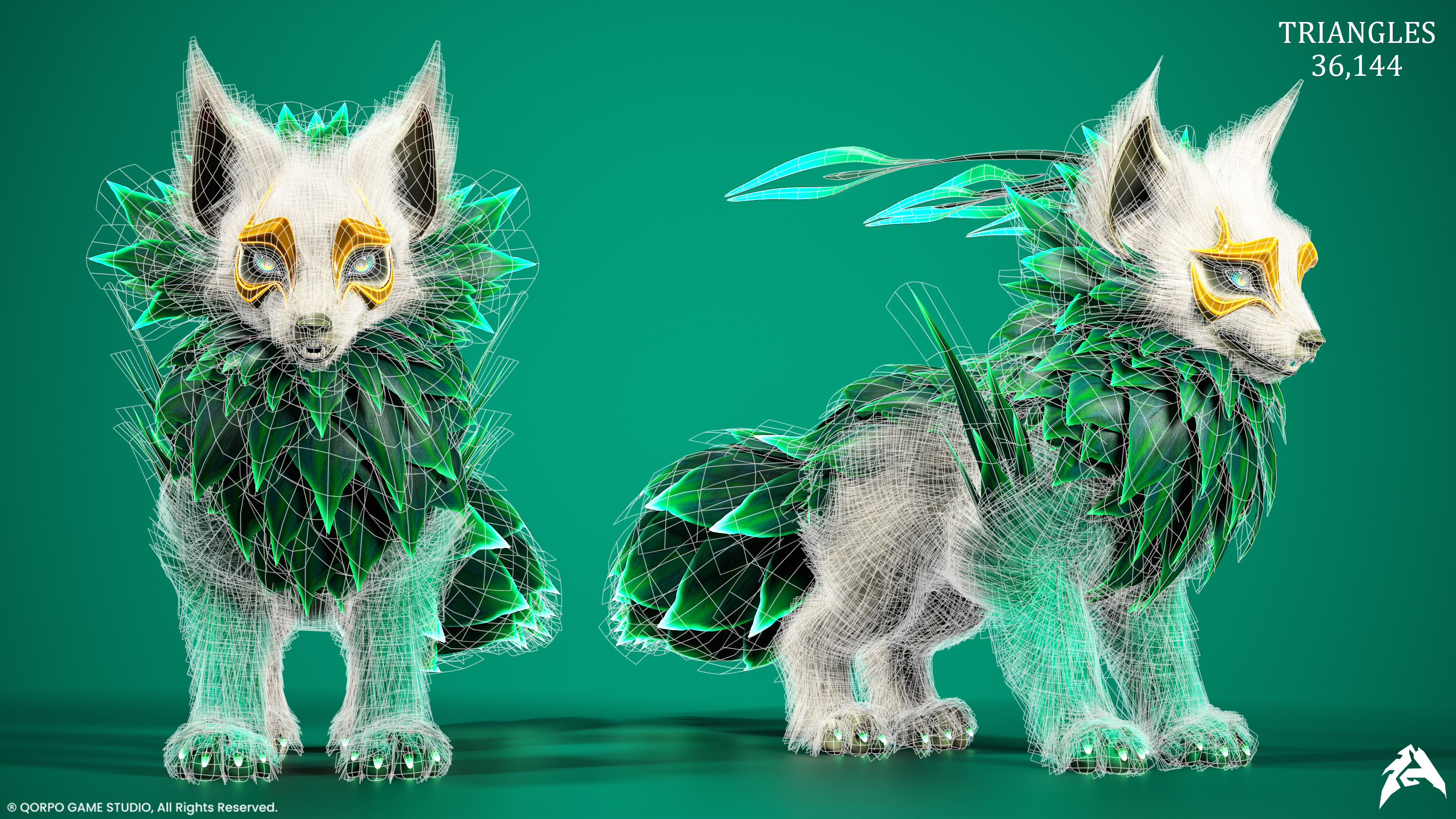 Nature Wolf Lvl3 Wireframe