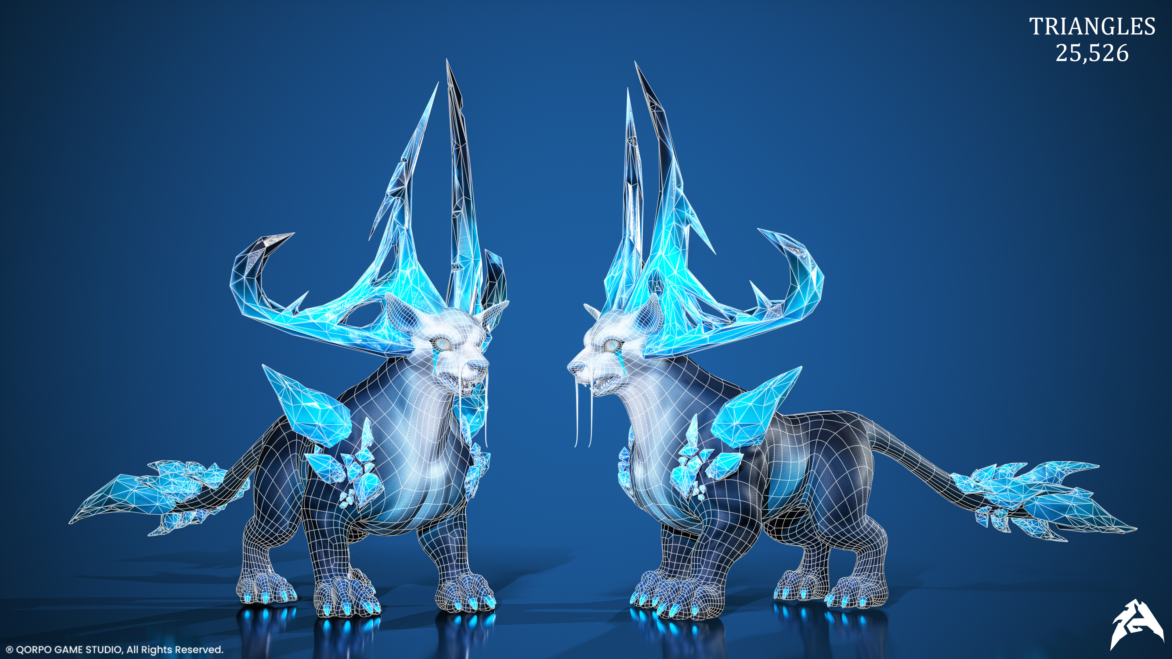 Gicelor Lvl3 Game Asset WireFrame