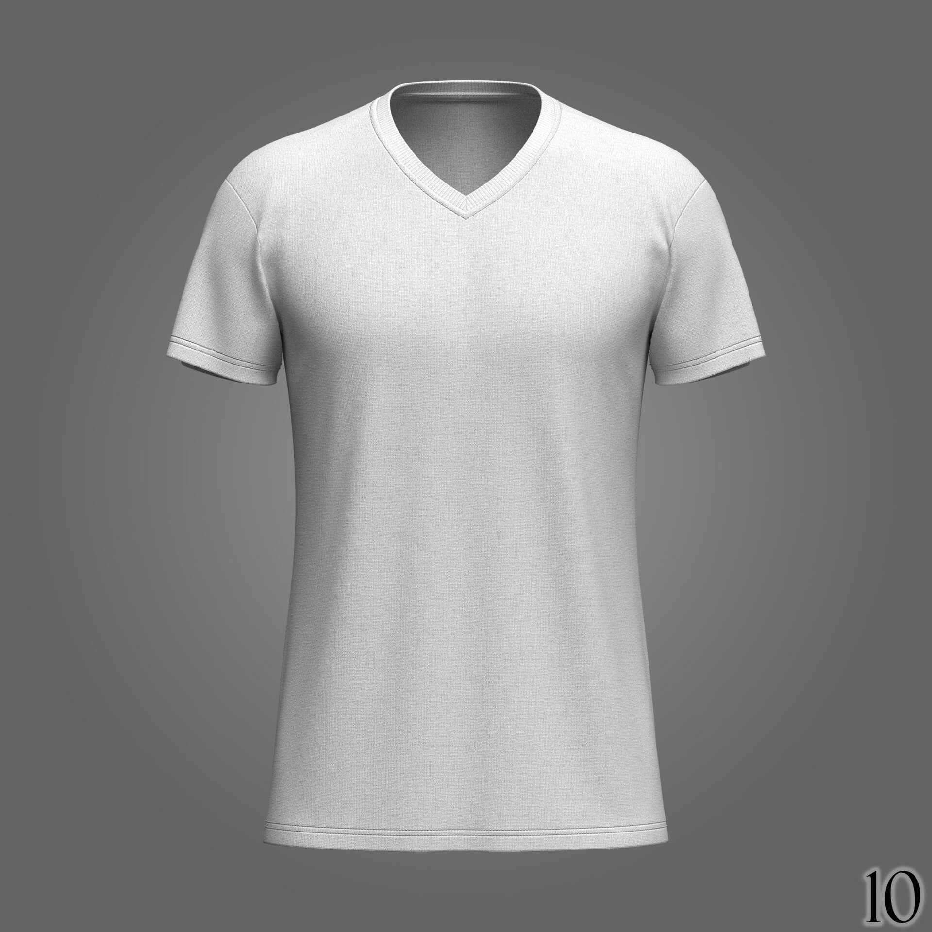 ArtStation Mens V-Neck T-Shirt 3D Model