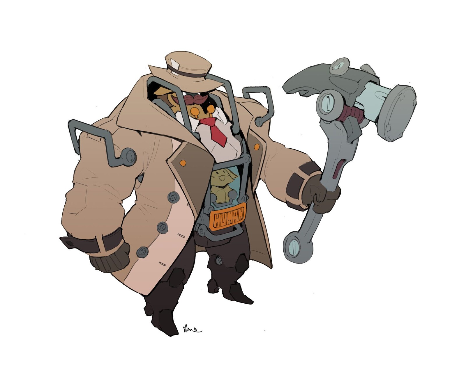 He's just a regular human guy going to his human regular job, yeah....