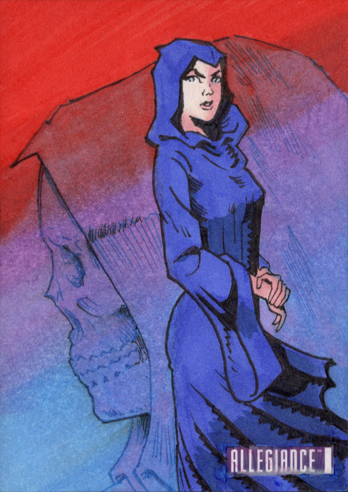 Death - Upper Deck Infinity Trilogy Marvel Allegiance Sketchcard