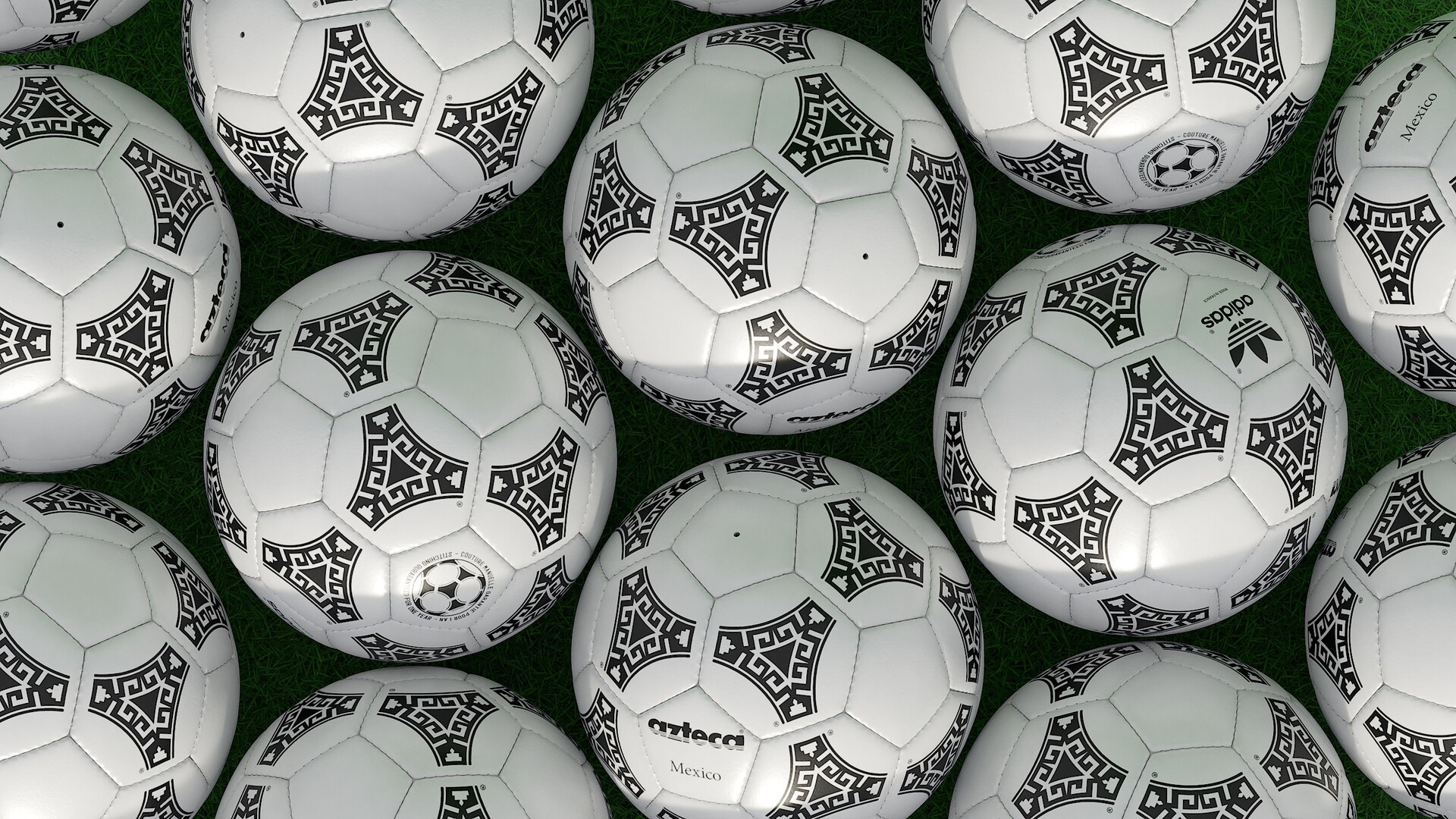 ArtStation Soccer Ball Adidas Azteca Mexico Collection Examples Skin White New Condition