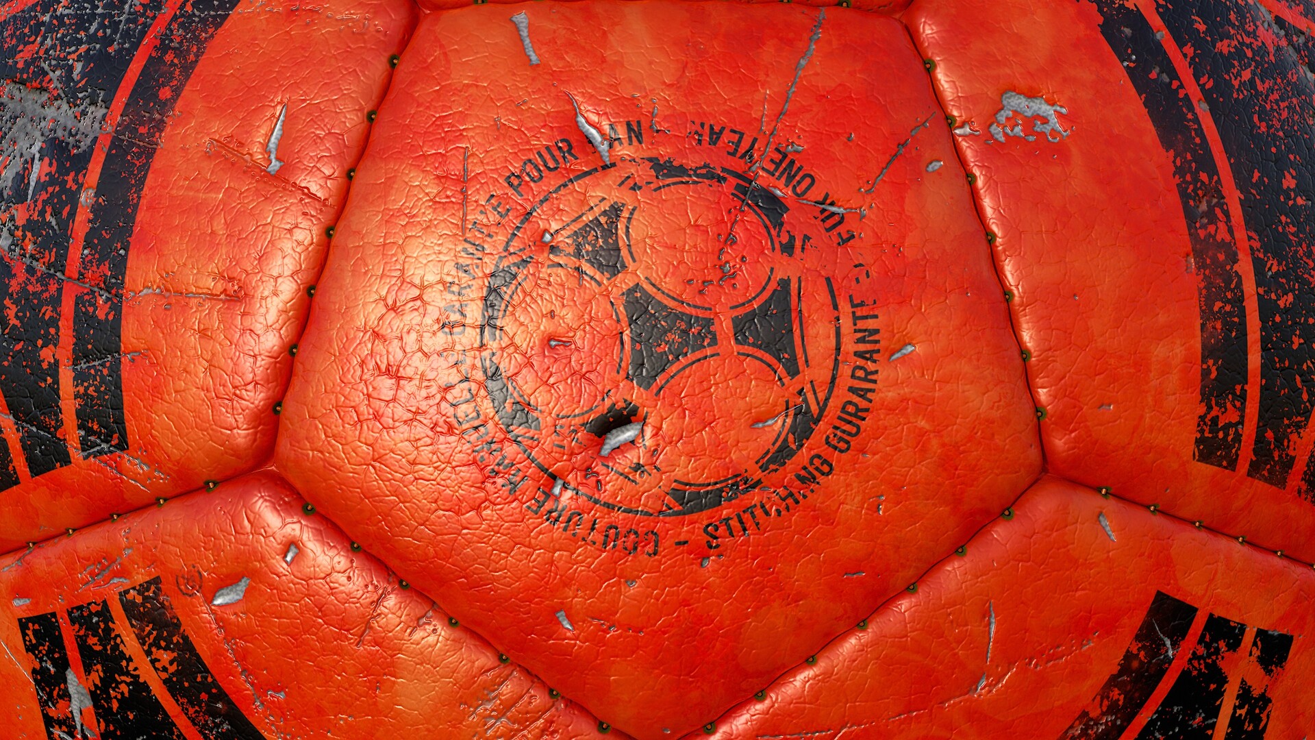 ArtStation Soccer Ball Adidas Tango Espana Collection Examples Skin Orange Worn Condition