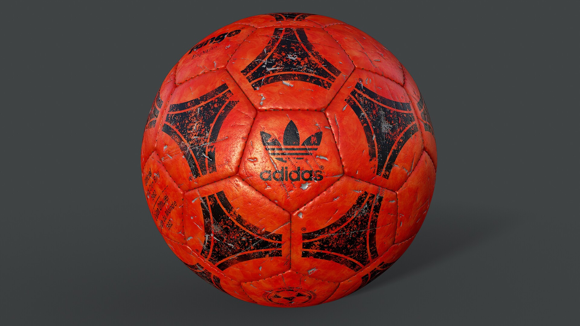 ArtStation Soccer Ball Adidas Tango Espana Collection Examples Skin Orange Worn Condition