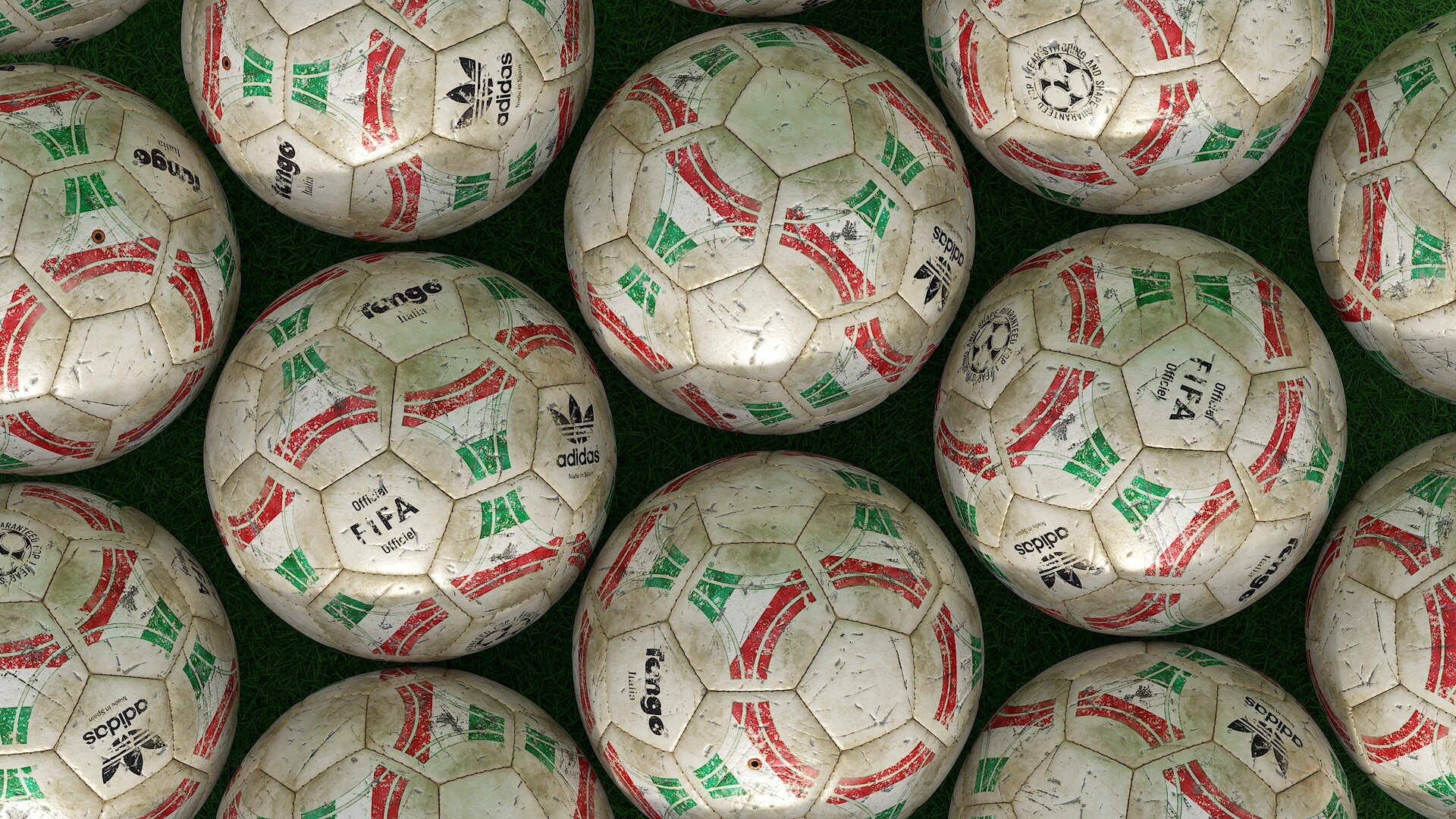 ArtStation Soccer Ball Adidas Tango Italia Collection Examples Skin White Worn Condition
