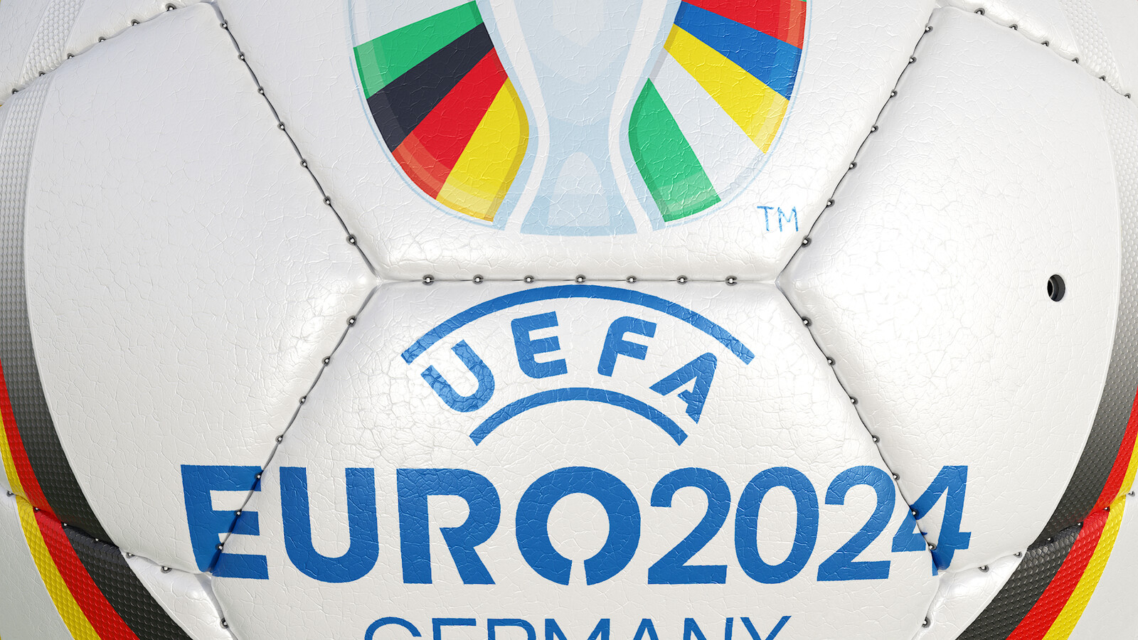 Soccer Ball Promotional 32-Panel UEFA EURO 2024 - Collection Examples - Skin White - Rendering 9