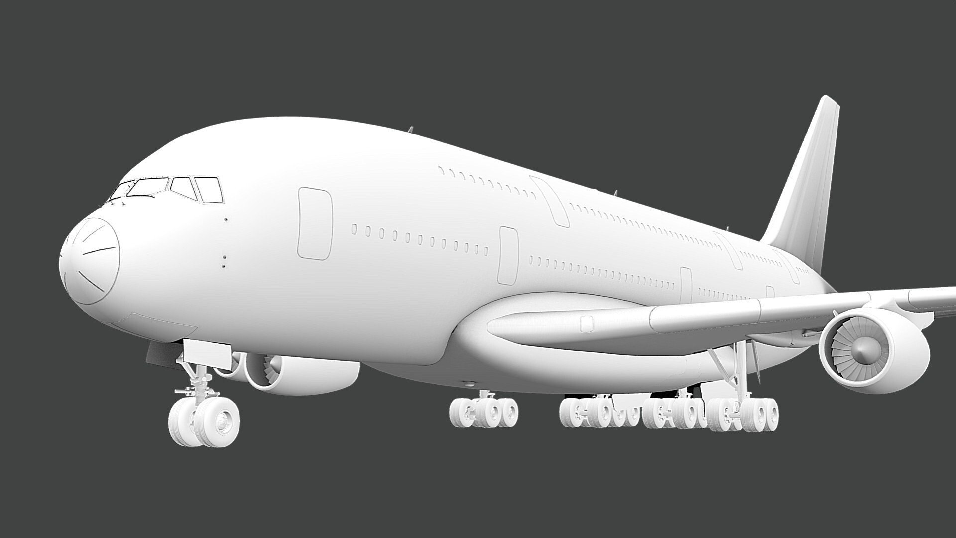 ArtStation - Airbus A380-800 Airliner Air France - High Poly