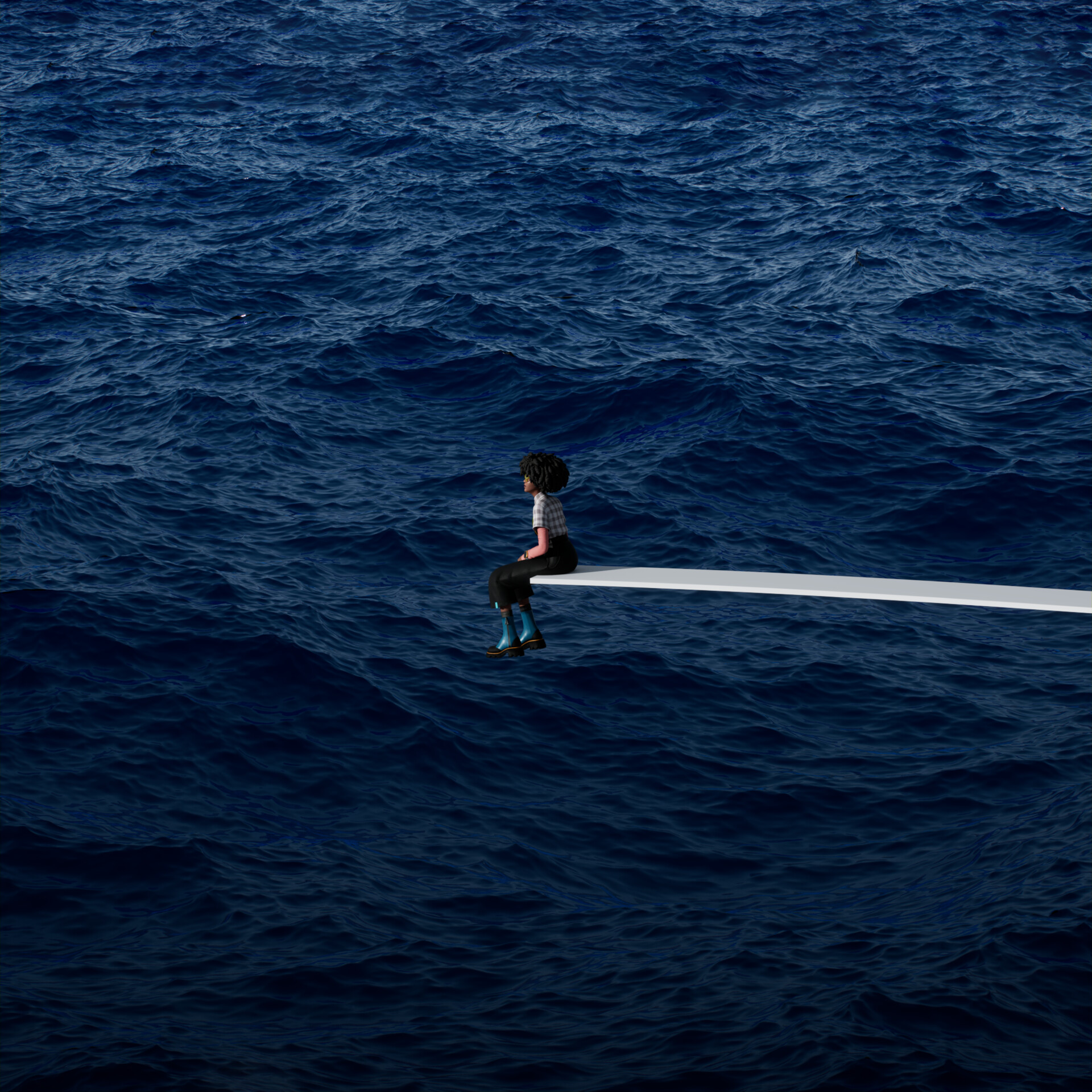 ArtStation - SZA - SOS Album Cover Recreation