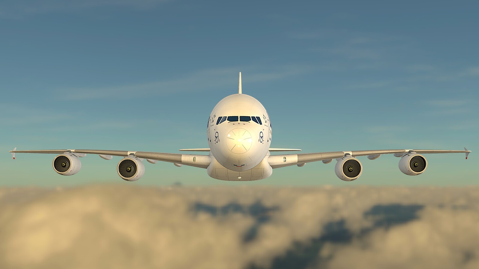 Airliner Exterior Airbus A380  - Collection Examples - Livery Lufthansa - Rendering 9