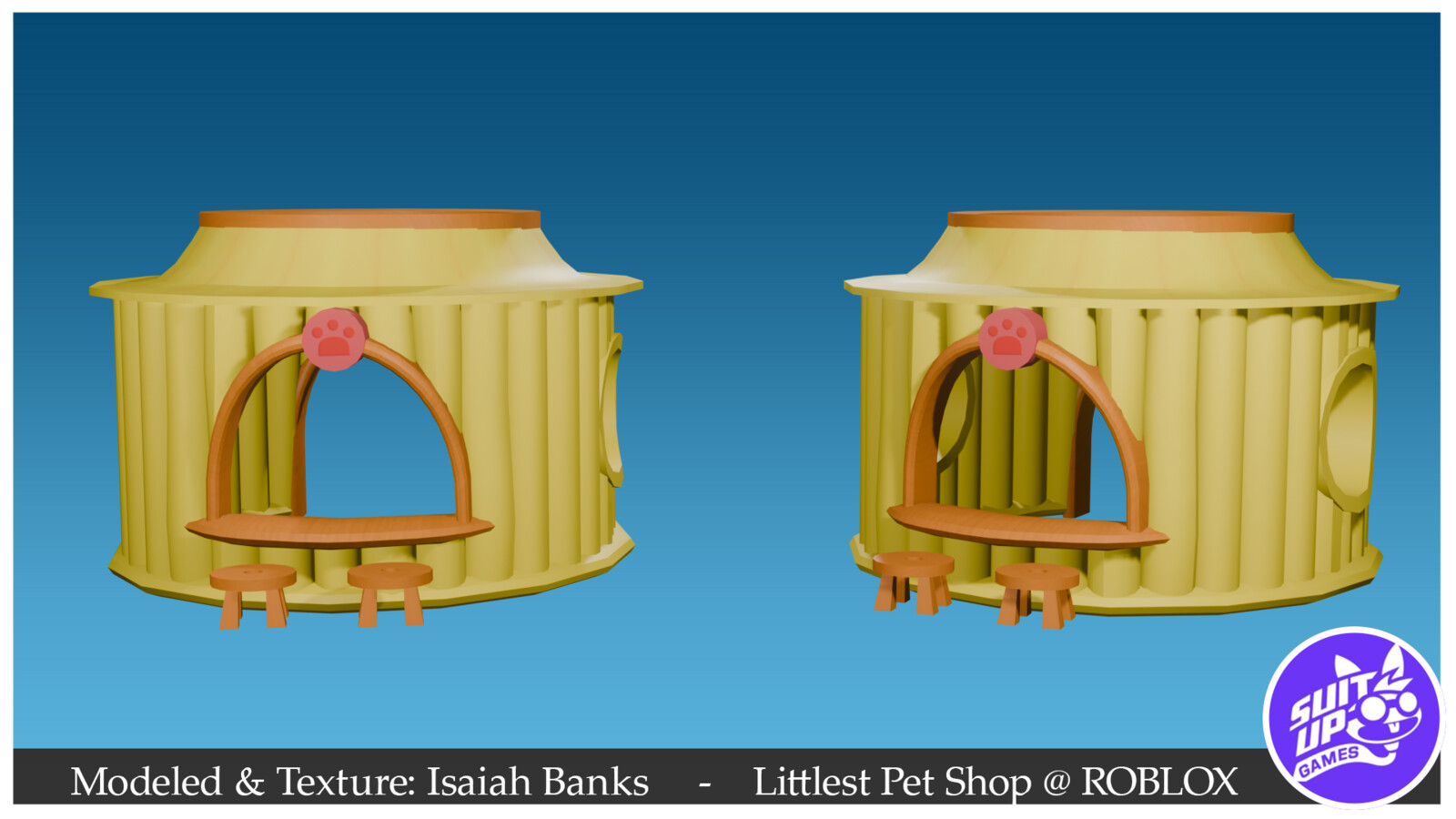 Hut for in-game prop in the Littlest Pet Shop branded game on ROBLOX.