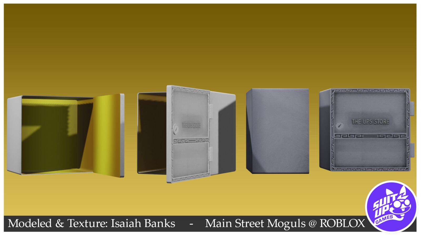 UPS Mailbox Accessory for in-game prop in the UPS branded game on ROBLOX.