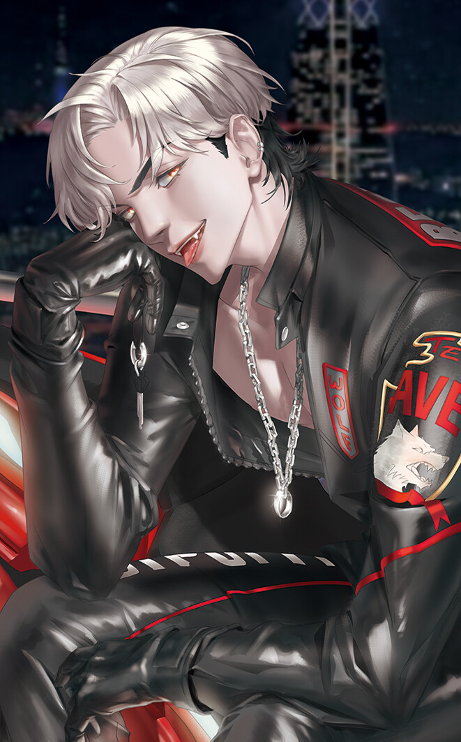 Anime Boy Anime Motorcycle Jacket ArtStation Plave Eunho Fan Art