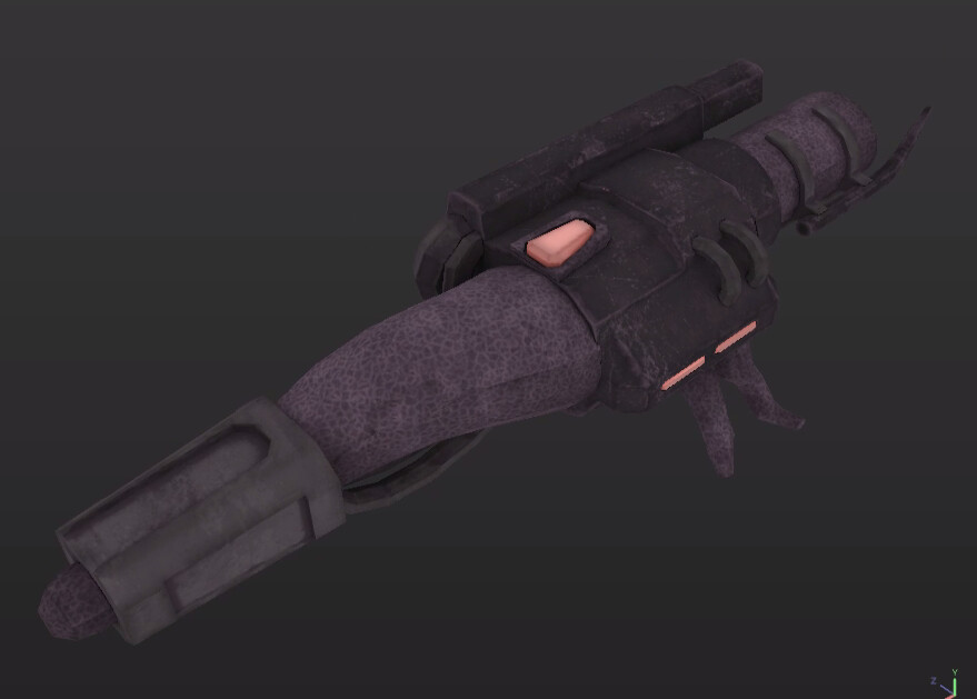 ArtStation - Sci-fi alien gun