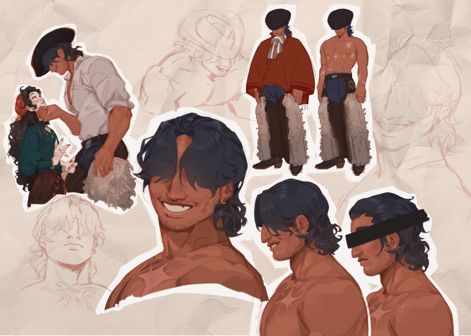 Chaska: Late 30s, 6'11", a Lone wolf bounty hunter