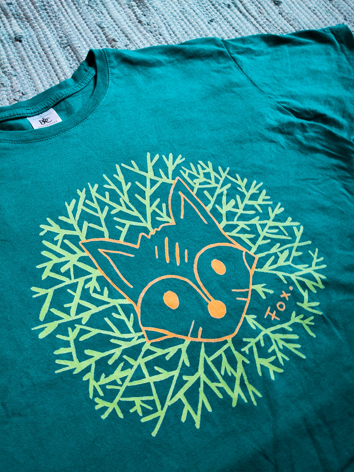Printed T-shirt Blue 1