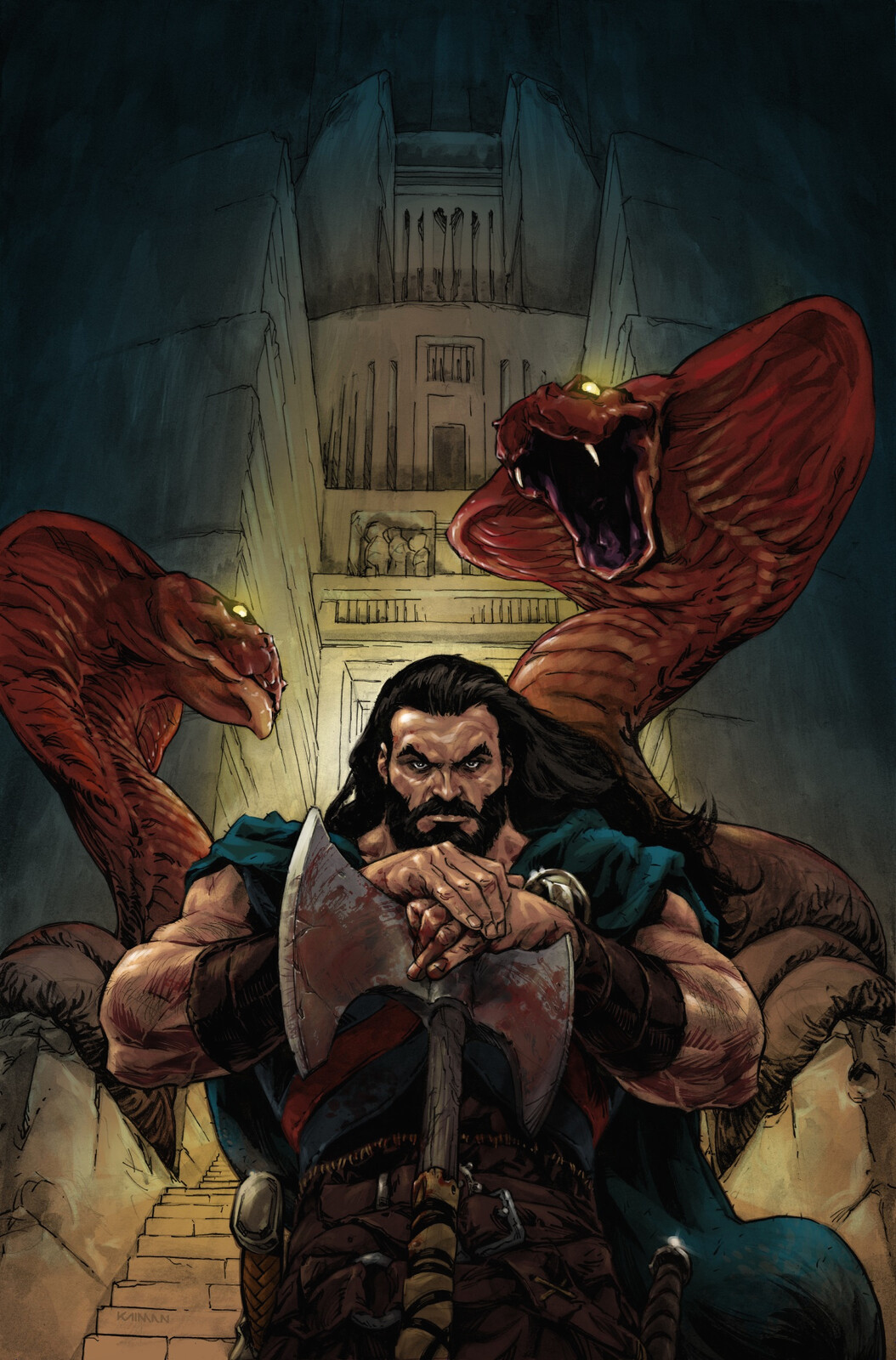 Cover art A for The CIMMERIAN: Hour of the Dragon issue 3