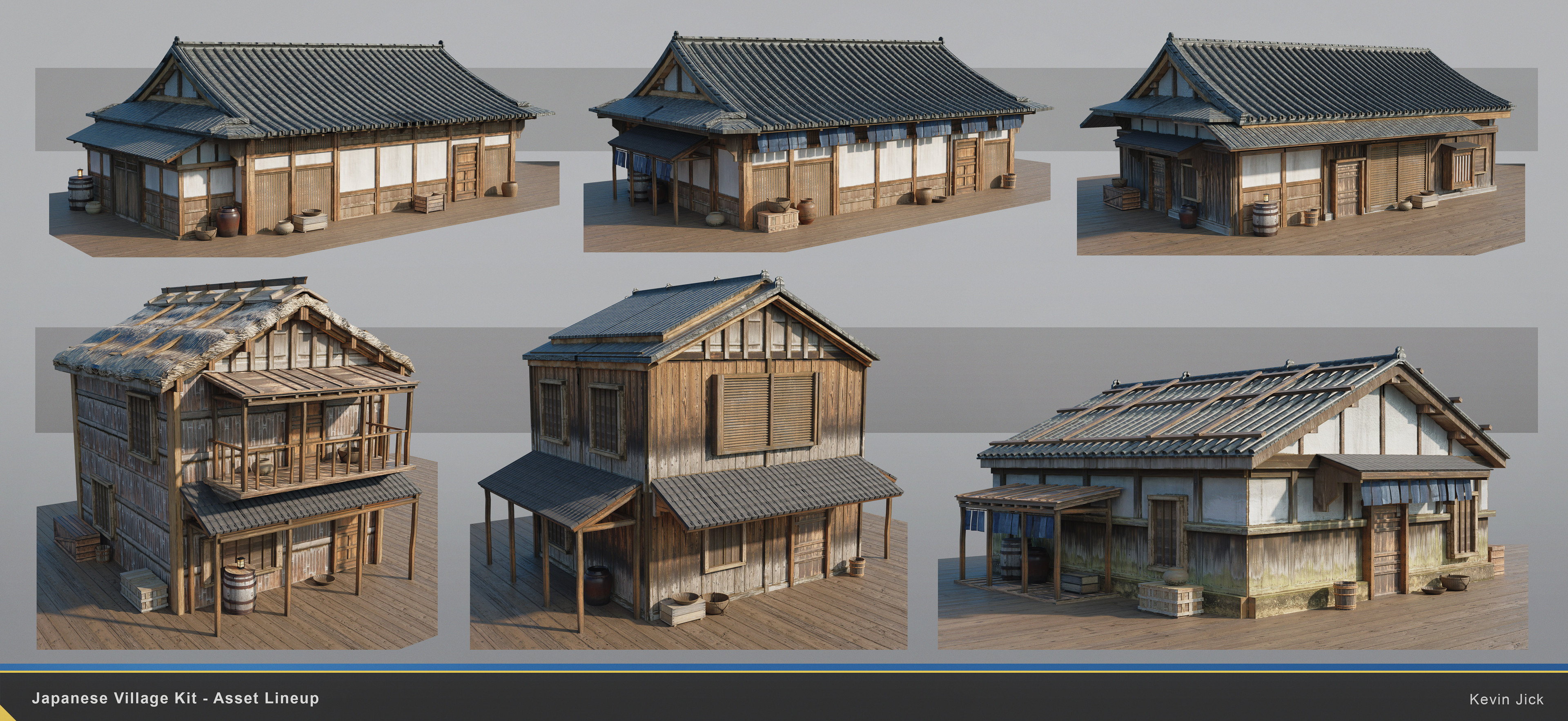 Kevin Jick - Japanese Village Kitbash & Tutorial
