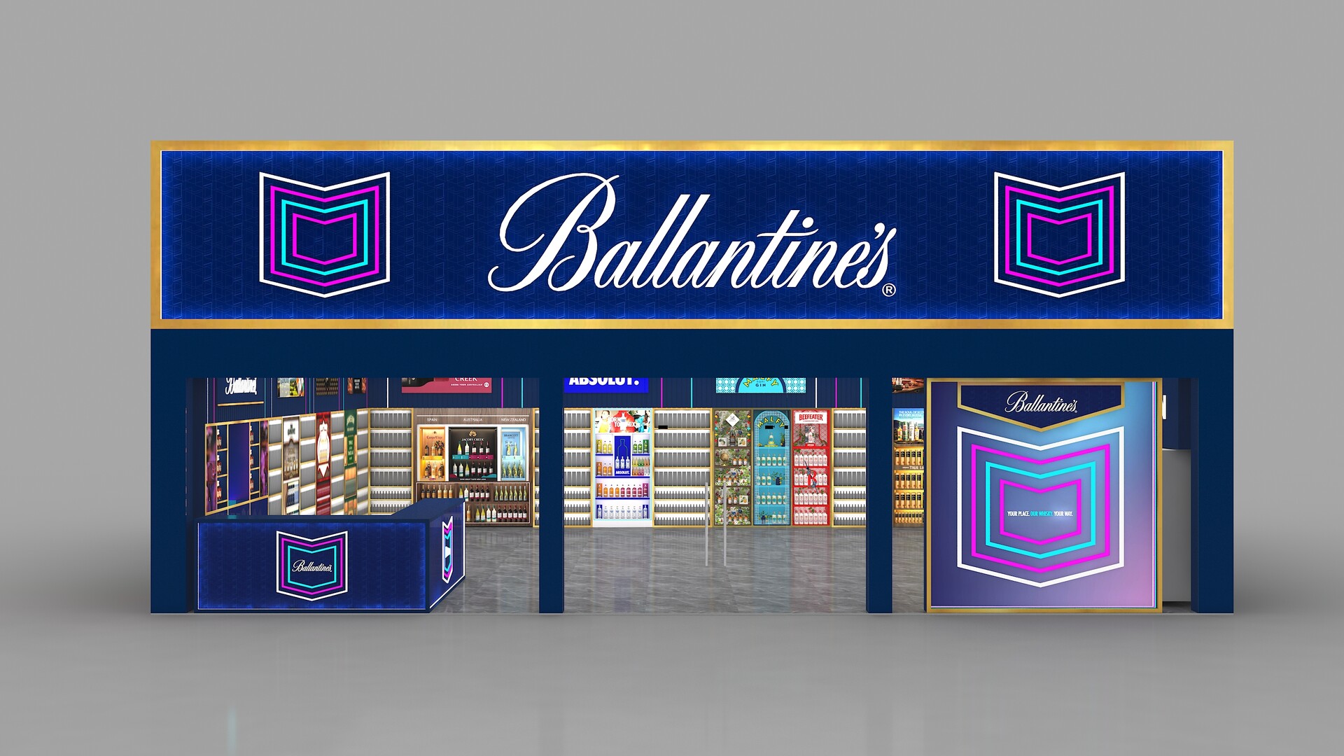 ArtStation Liquor Store Design 1