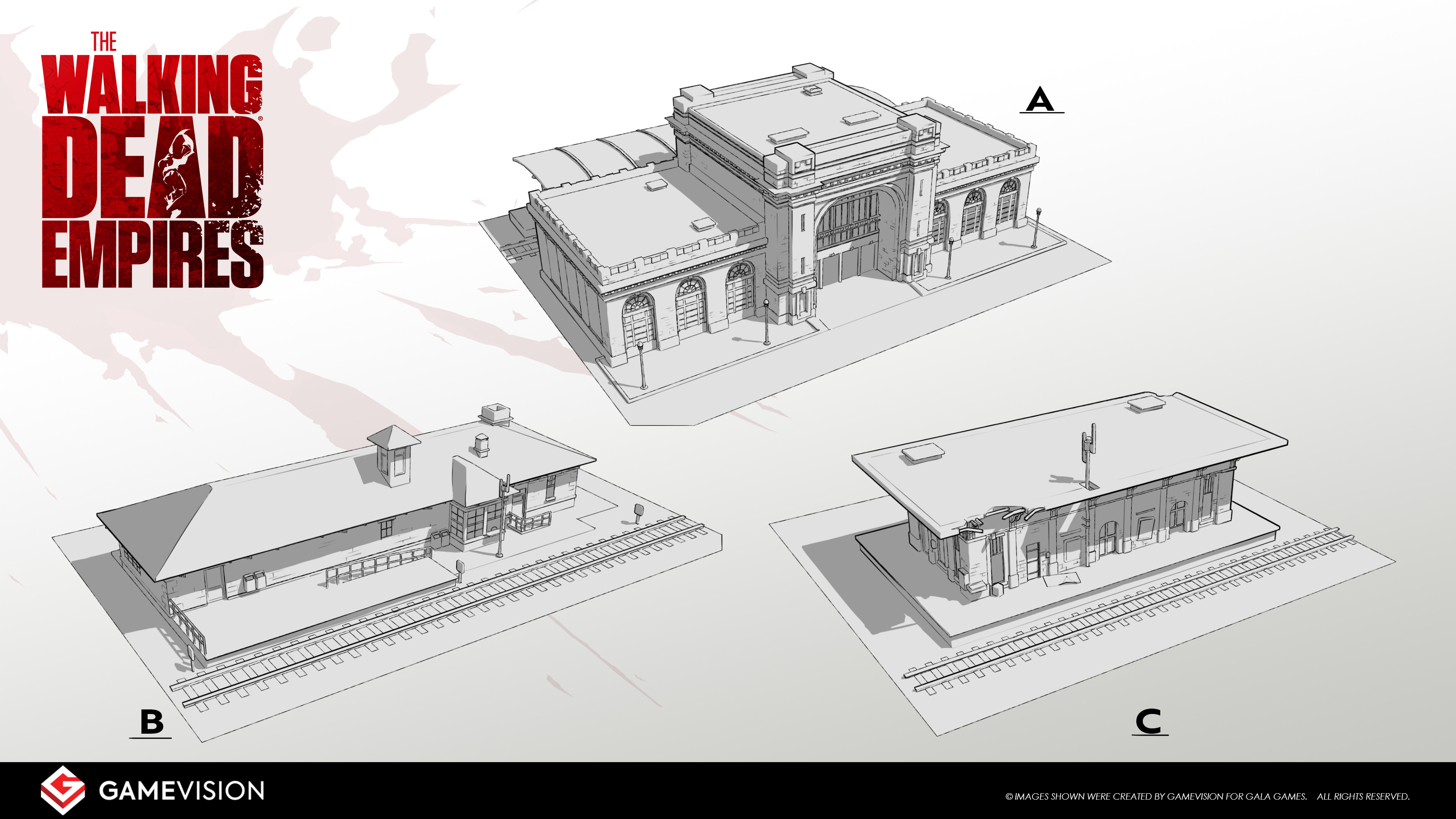 Train station sketches