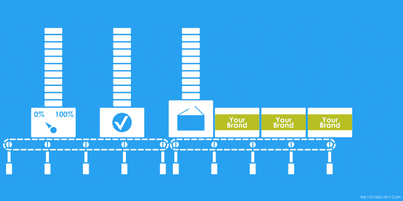Infographics animation scene test. In the final animation, the camera pans across the elements.