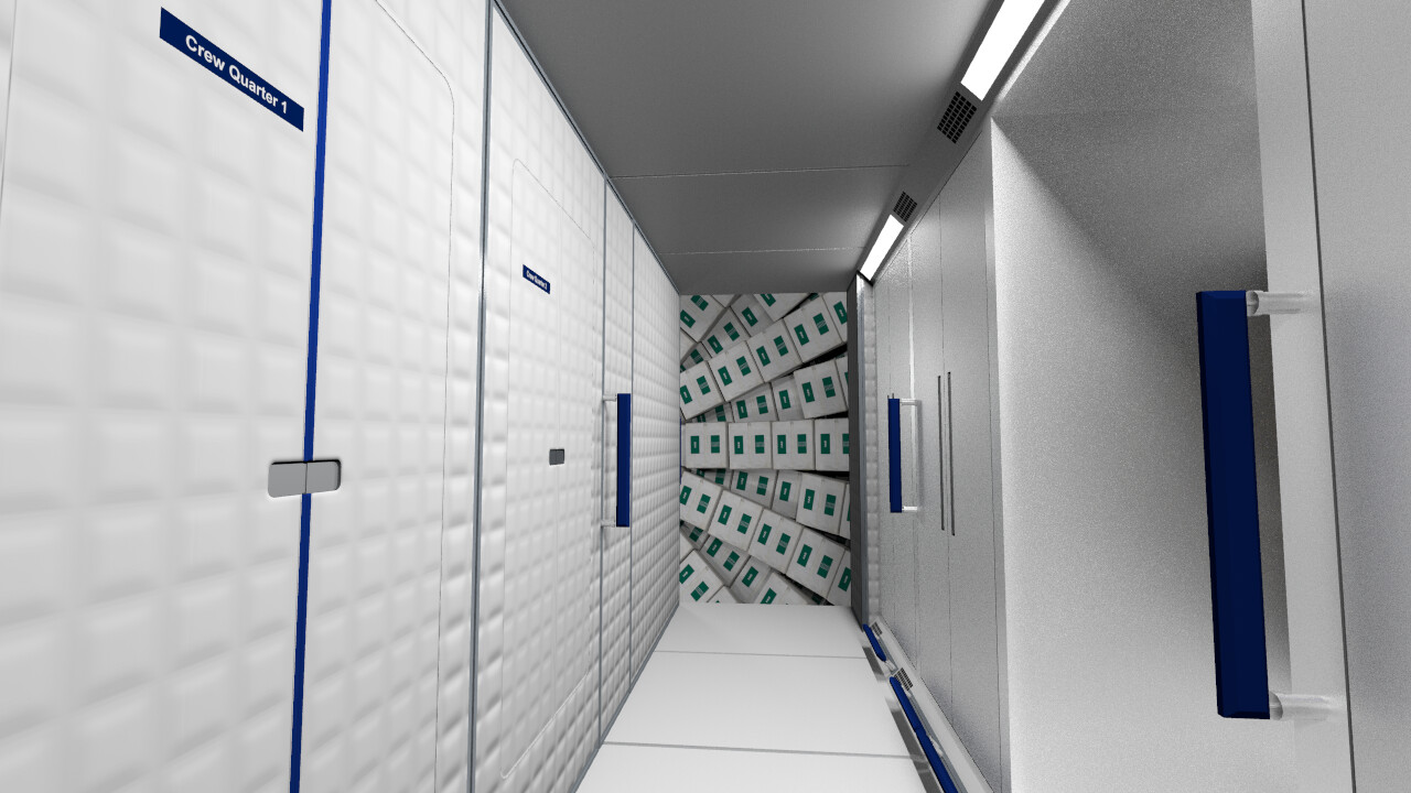 Deep Space Gateway, Large Hab Interior, Crew Cabins