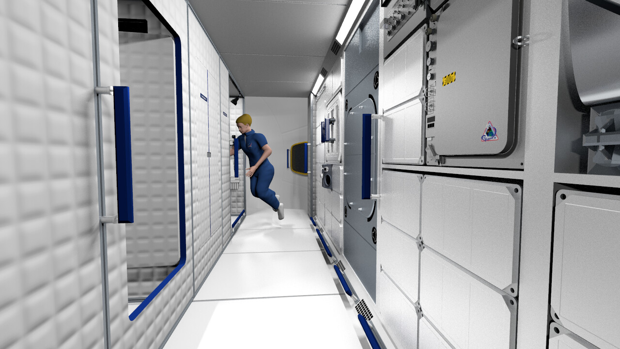 Deep Space Gateway, Large Hab Interior, Science Equipment