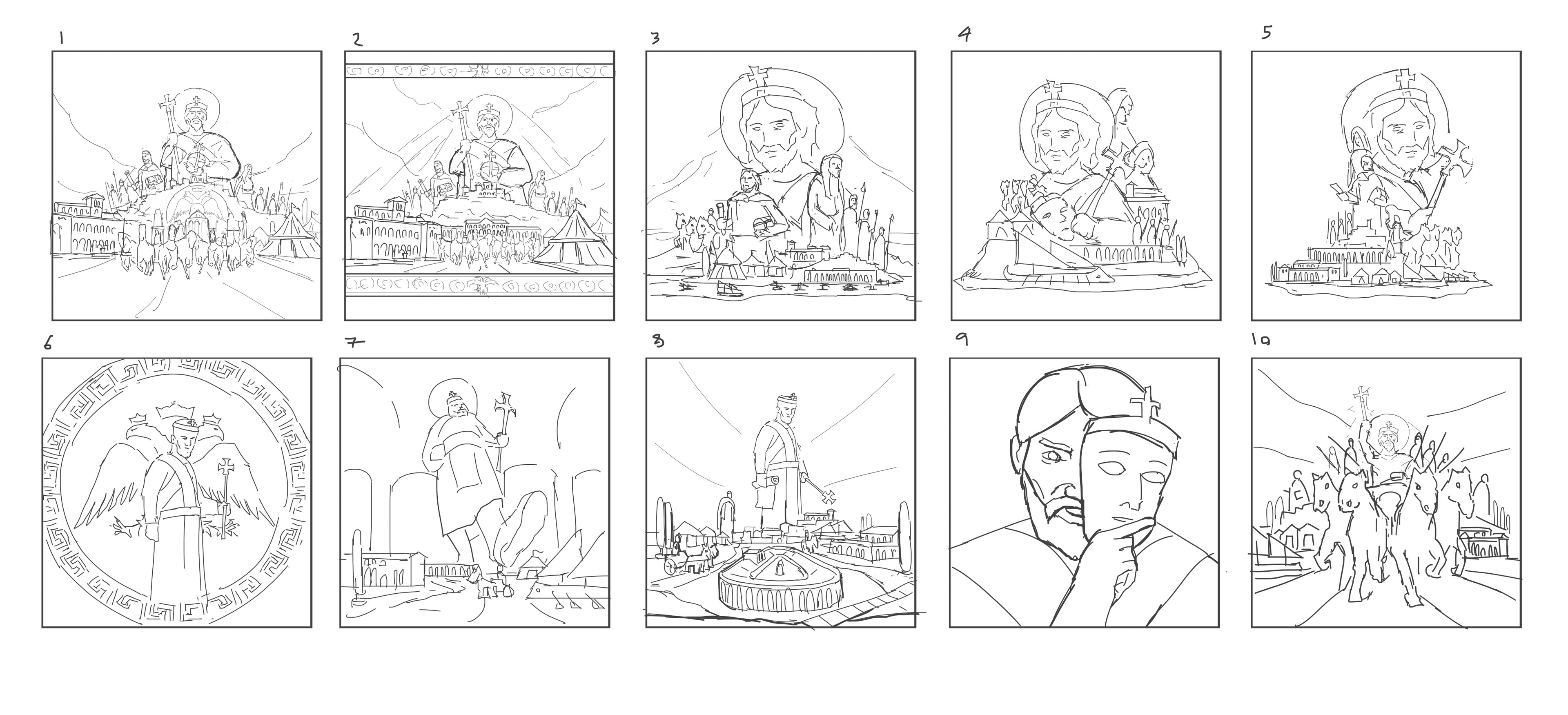Exploration sketches