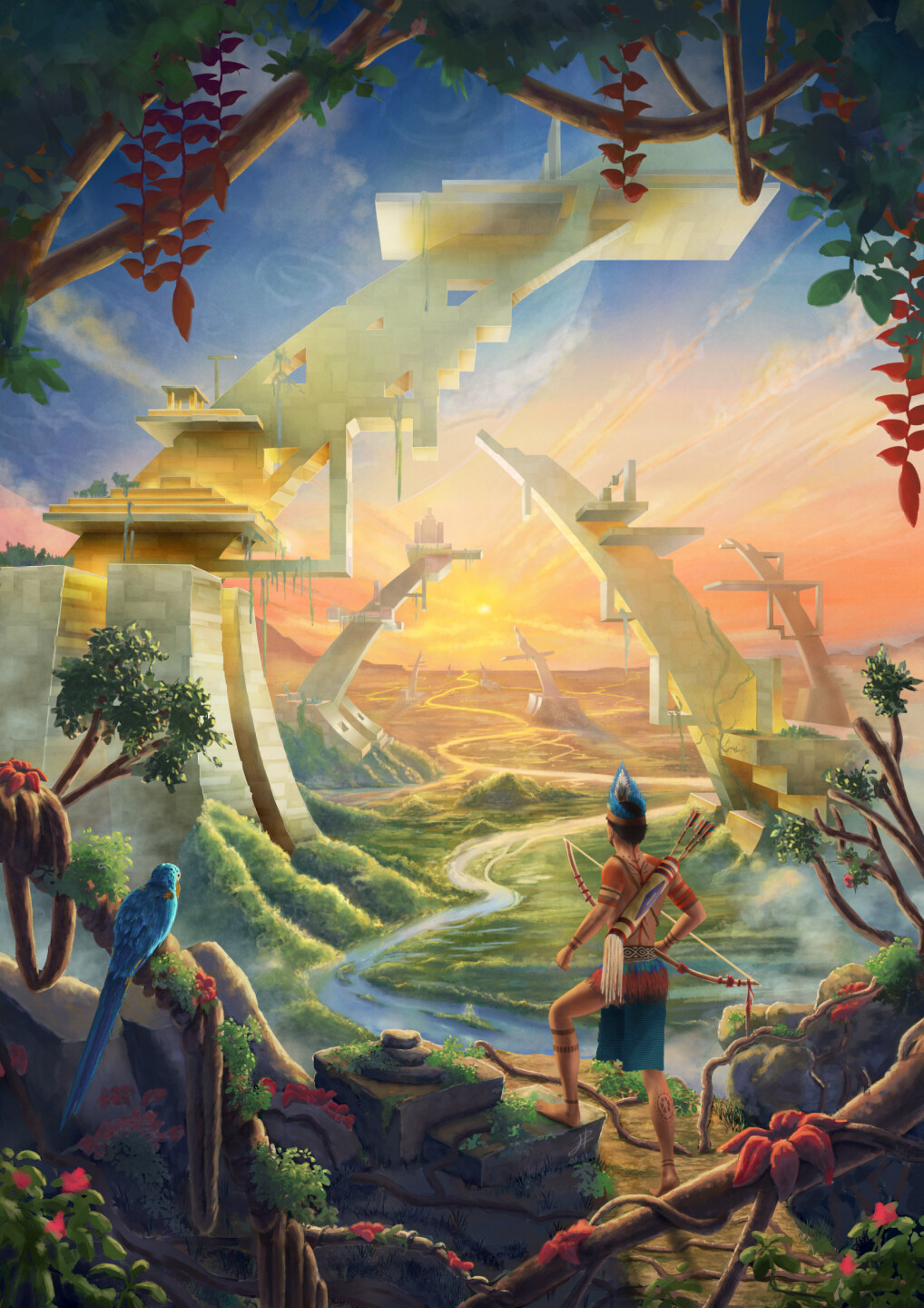 Les Arches d'Or de Tytanïa - Digital Painting