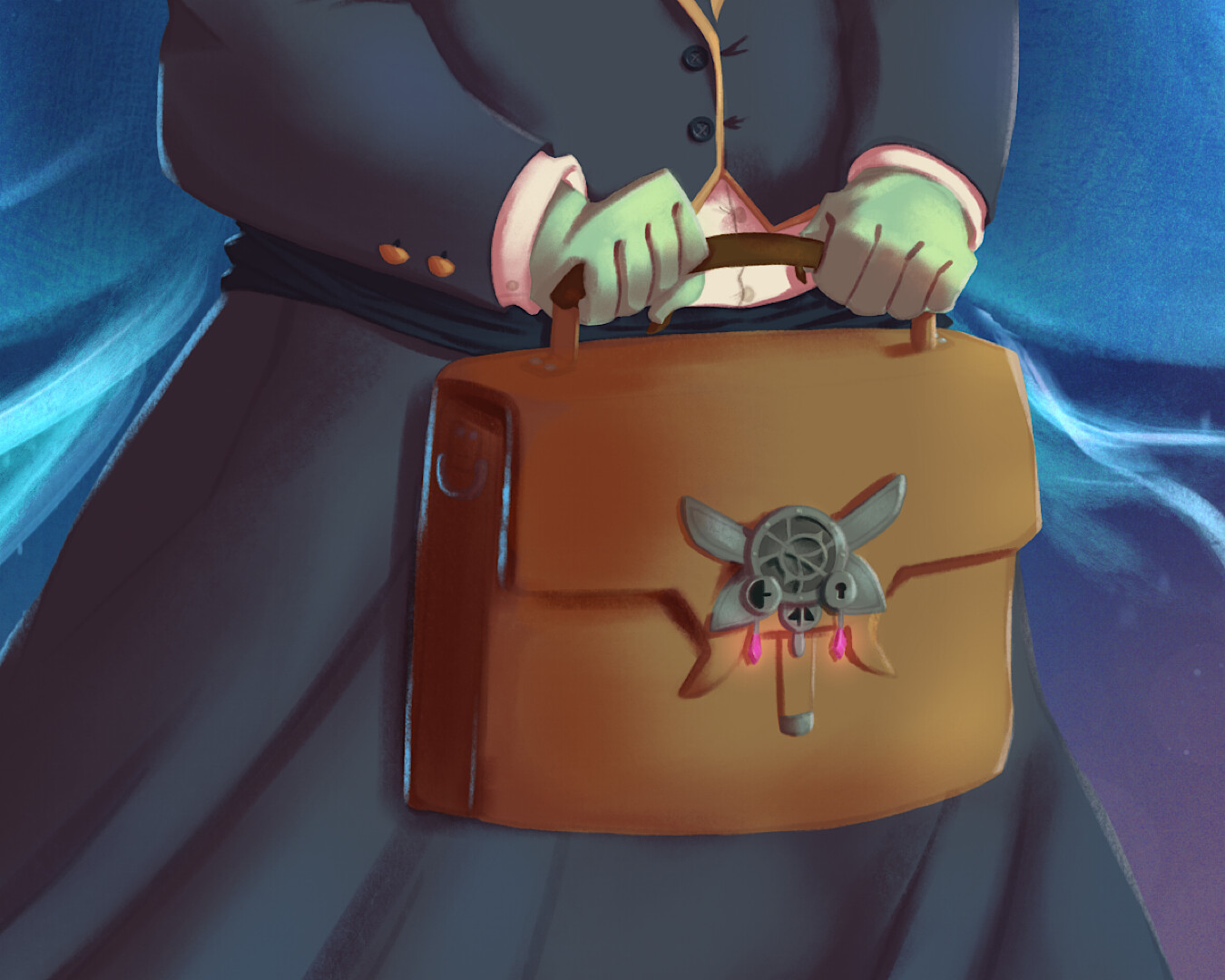 Briefcase closeup