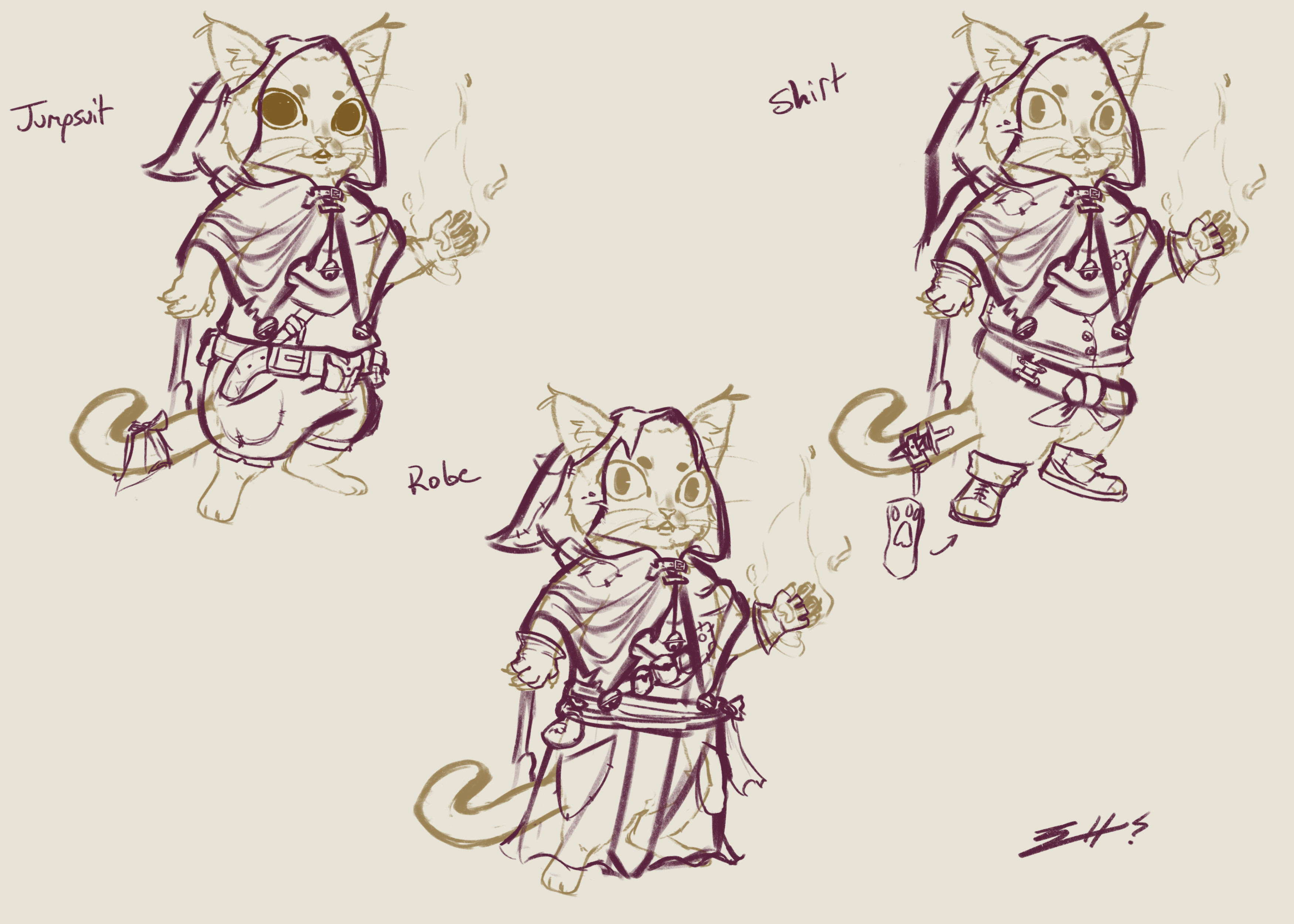 Early Costume Sketches