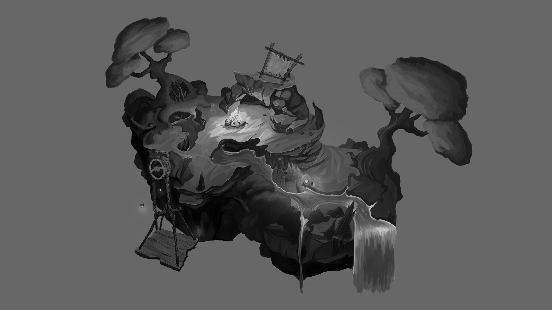 ArtStation - Floating Island (In Progress)